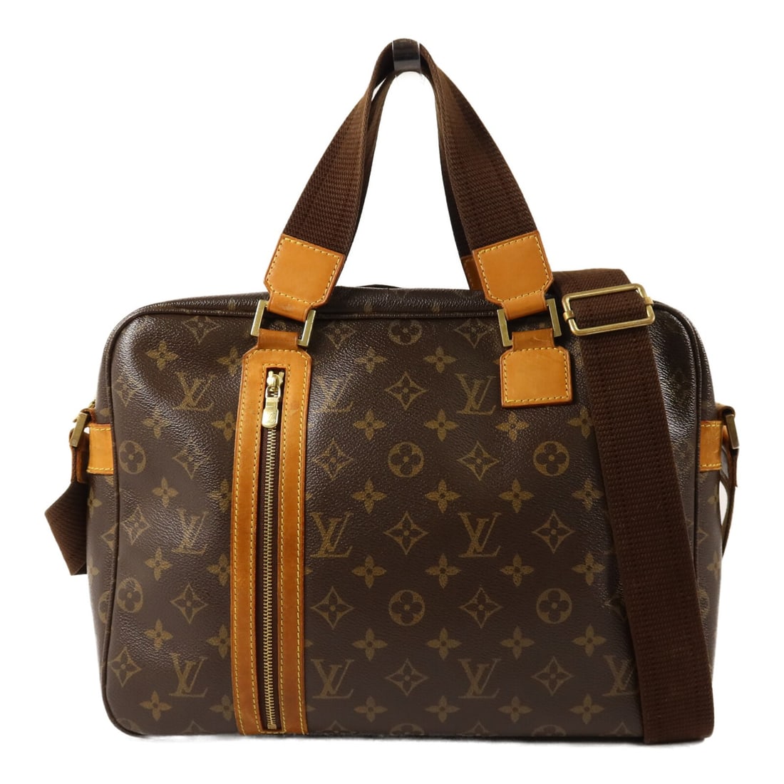 Louis Vuitton Sac Bosphore M40043 Monogram 2 Way Brown Shoulder Bag: Louis Vuitton Sac Bosphore M40043 Monogram 2 Way Brown Shoulder Bag Louis Vuitton Sac Bosphore 2 Way Shoulder Bag, model M40043, in brown Monogram x PVC coated canvas. It features a 2-way carrying sty
