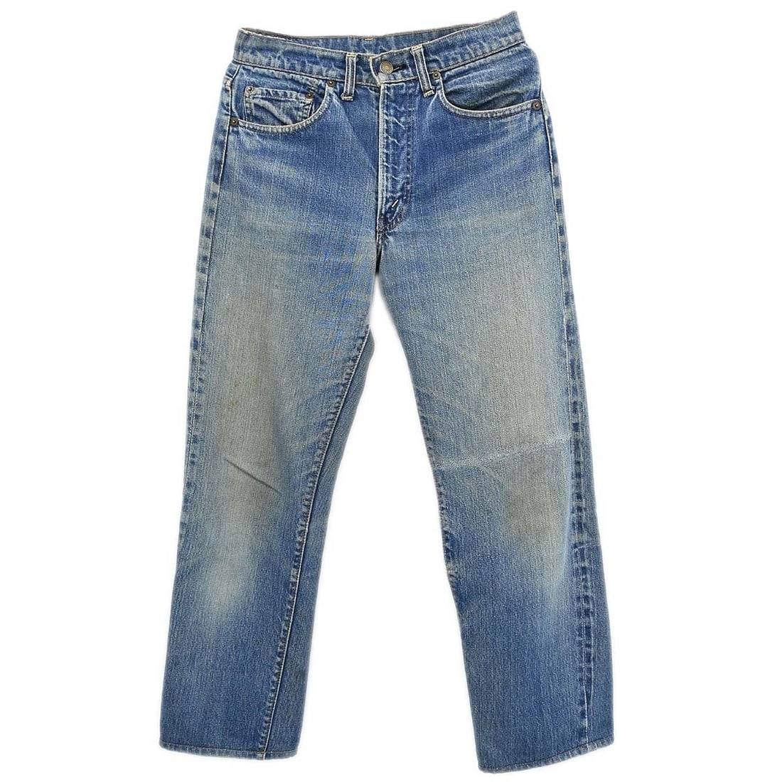 Levi's Women's Blue Denim Pants Regular Fit Long Inseam (1 of 18)