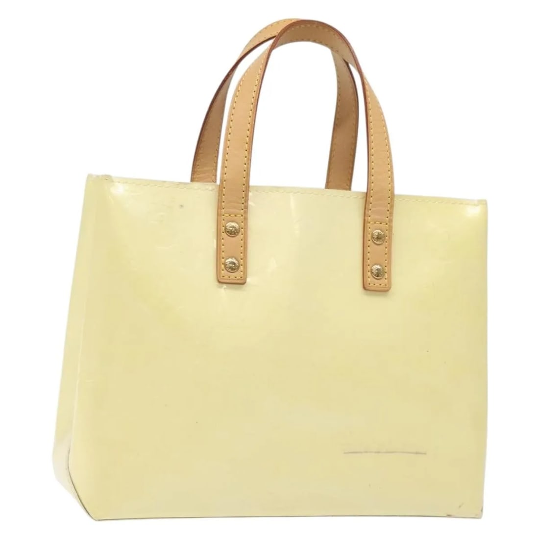 Louis Vuitton Reade Beige Patent Leather Monogram Vernis Handbag: Louis Vuitton Reade Beige Patent Leather Monogram Vernis Handbag This Louis Vuitton Reade handbag for women features a beige patent leather exterior with the iconic Monogram Vernis finish. It measures