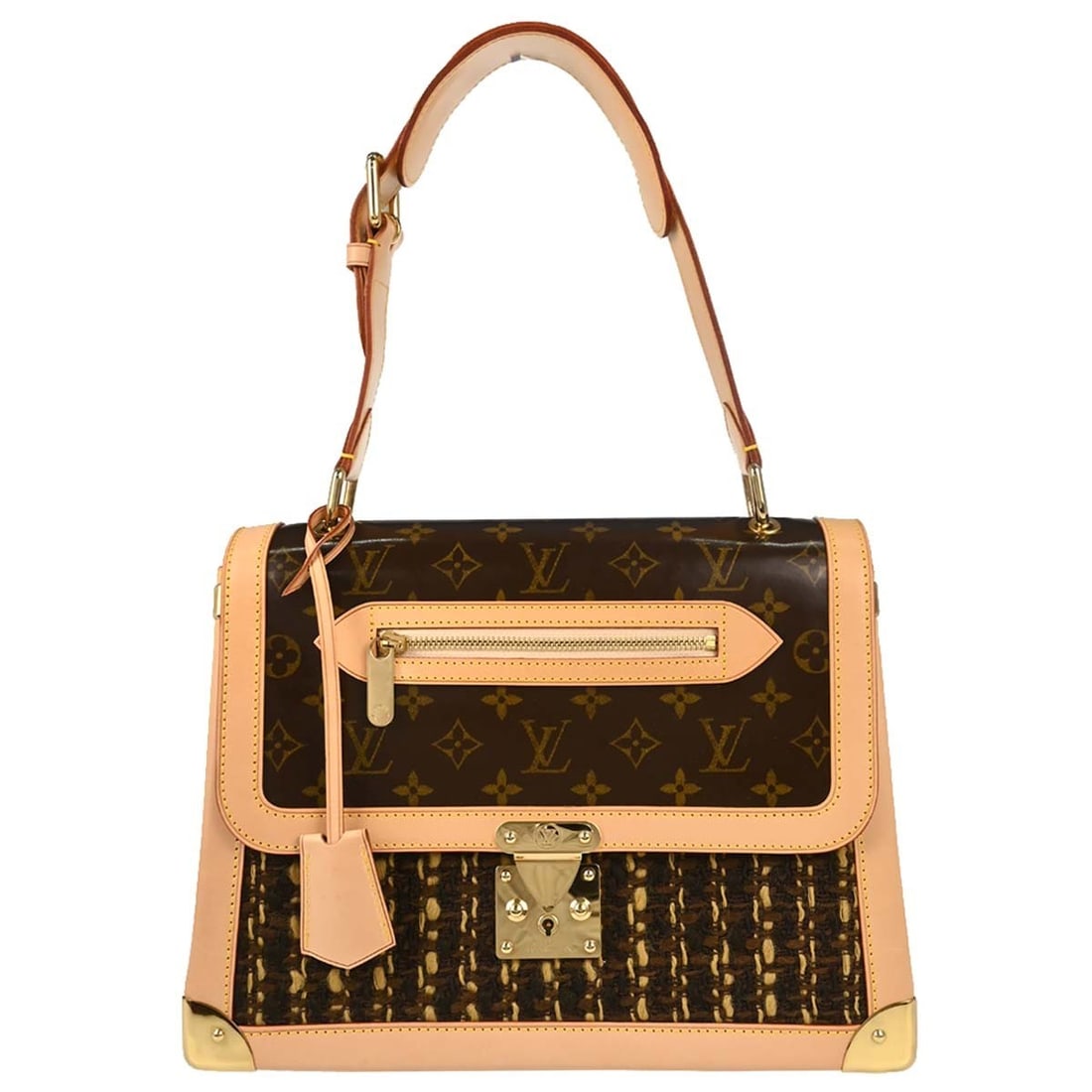 Louis Vuitton Tweddy GM Monogram Shoulder Bag Brown M92821: Louis Vuitton Tweddy GM Monogram Shoulder Bag Brown M92821 Louis Vuitton Monogram Tweddy GM shoulder bag in brown with a monogram pattern and logo accents. This women's shoulder bag is made in France 