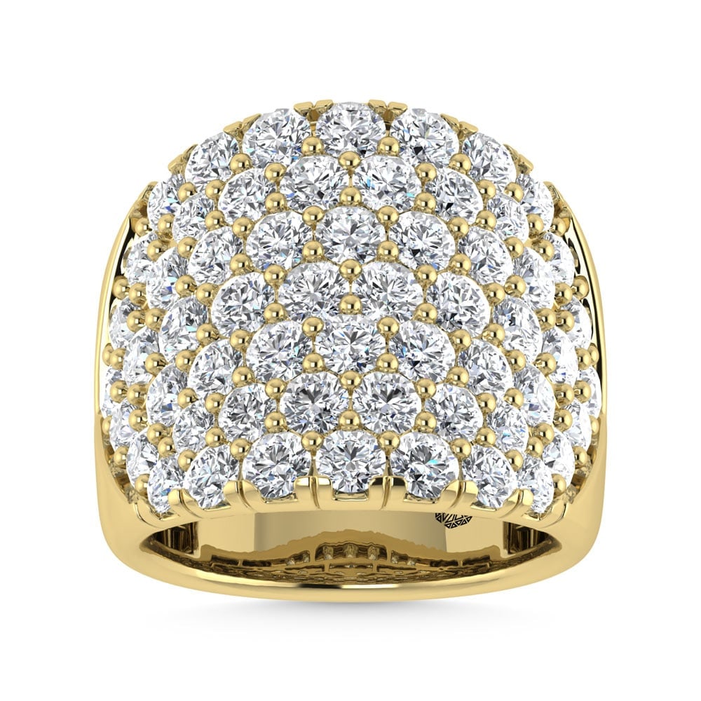 14K Yellow Gold 6 Ct.Tw. Lab Grown Diamond Fashion Ring: 14K Yellow Gold 6 Ct.Tw. Lab Grown Diamond Fashion Ring Designed in classic 14K yellow gold, this fashion ring features lab grown diamonds totaling 6 Ct.Tw. for bold elegance. 14k Yellow Gold Stone Co