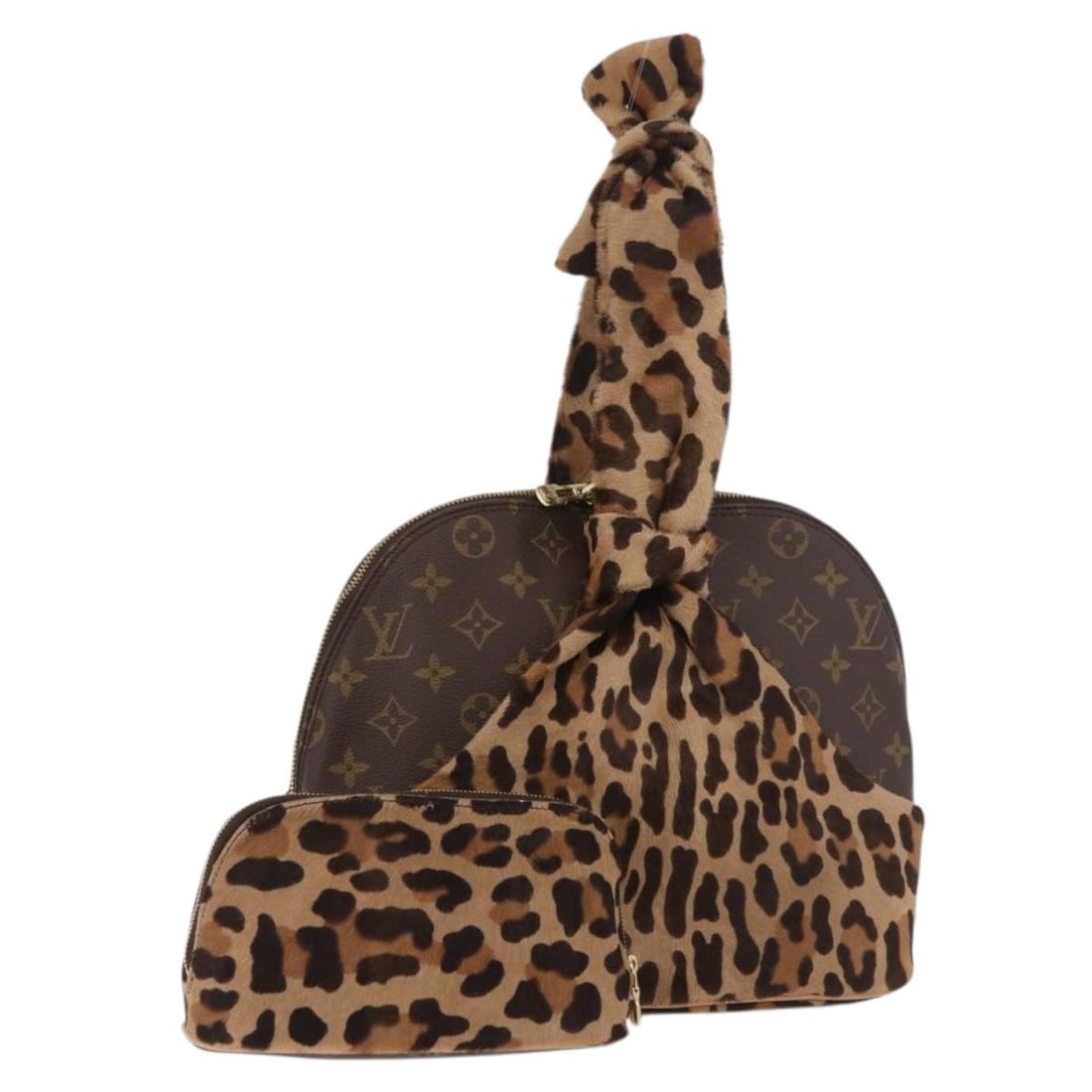 Louis Vuitton M99032 Alma Hand Bag Monogram Canvas Azzedine Alaia Leopard: Louis Vuitton M99032 Alma Hand Bag Monogram Canvas Azzedine Alaia Leopard A Louis Vuitton Monogram Leopard Azzedine Alaia Alma bag in Monogram Canvas, made in France. This women's handbag comes in exc