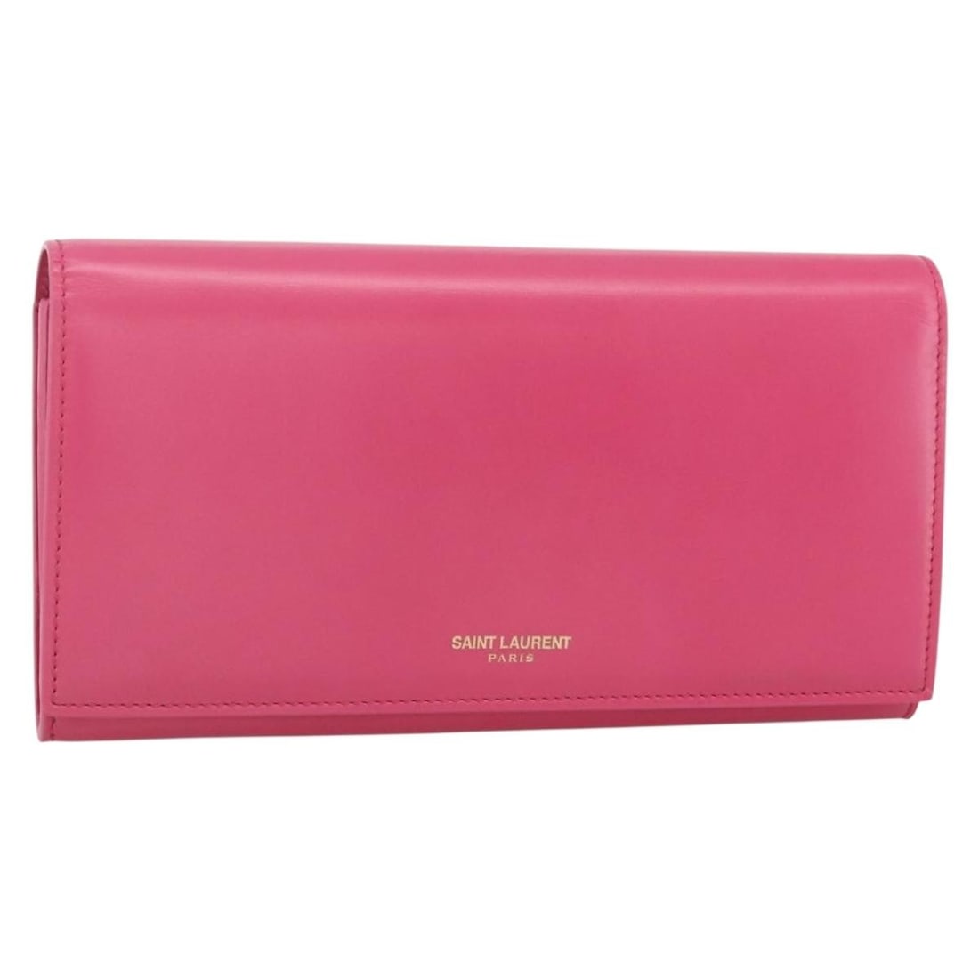 Pink Leather Wallet SAINT LAURENT Italy with Dust Bag Box: Pink Leather Wallet SAINT LAURENT Italy with Dust Bag Box Pink leather wallet in excellent condition, made in Italy. It comes with a dust bag and item box. The exterior, interior, pockets, and corners