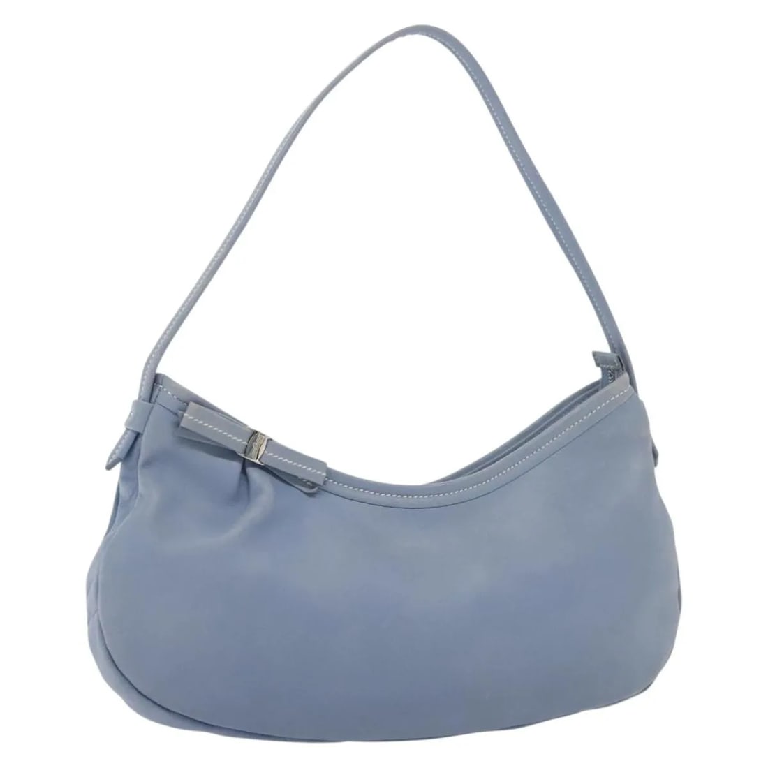 Salvatore Ferragamo Vala blue leather shoulder bag: Salvatore Ferragamo Vala blue leather shoulder bag This Salvatore Ferragamo Vala Shoulder Bag features a classic blue leather design crafted for women. Made in Italy, it offers a sophisticated style w