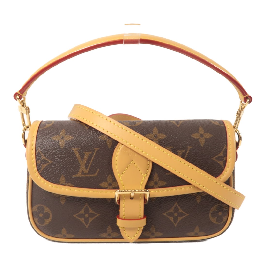 Louis Vuitton Nano Diane Monogram 2 Way Shoulder Bag Brown: Louis Vuitton Nano Diane Monogram 2 Way Shoulder Bag Brown Louis Vuitton Nano Diane 2Way Shoulder Bag in Monogram and brown PVC coated canvas, made in France. This women's regular-size bag features a 