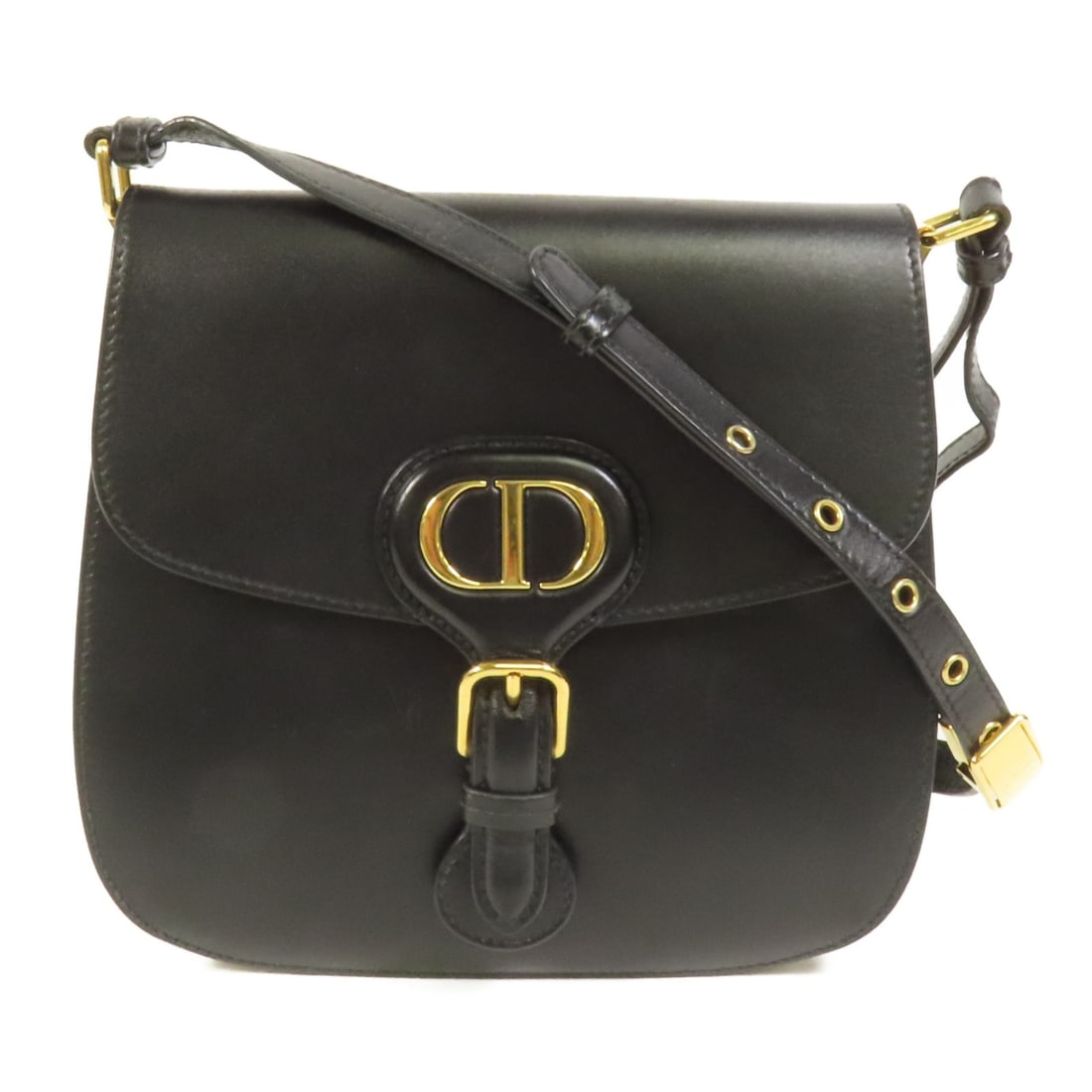Dior Bobby Frame Shoulder Bag Black Calfskin Leather CD GHW: Dior Bobby Frame Shoulder Bag Black Calfskin Leather CD GHW A Christian Dior Bobby Frame shoulder bag in black calfskin leather with a black frame color. It features a shoulder bag style, regular size