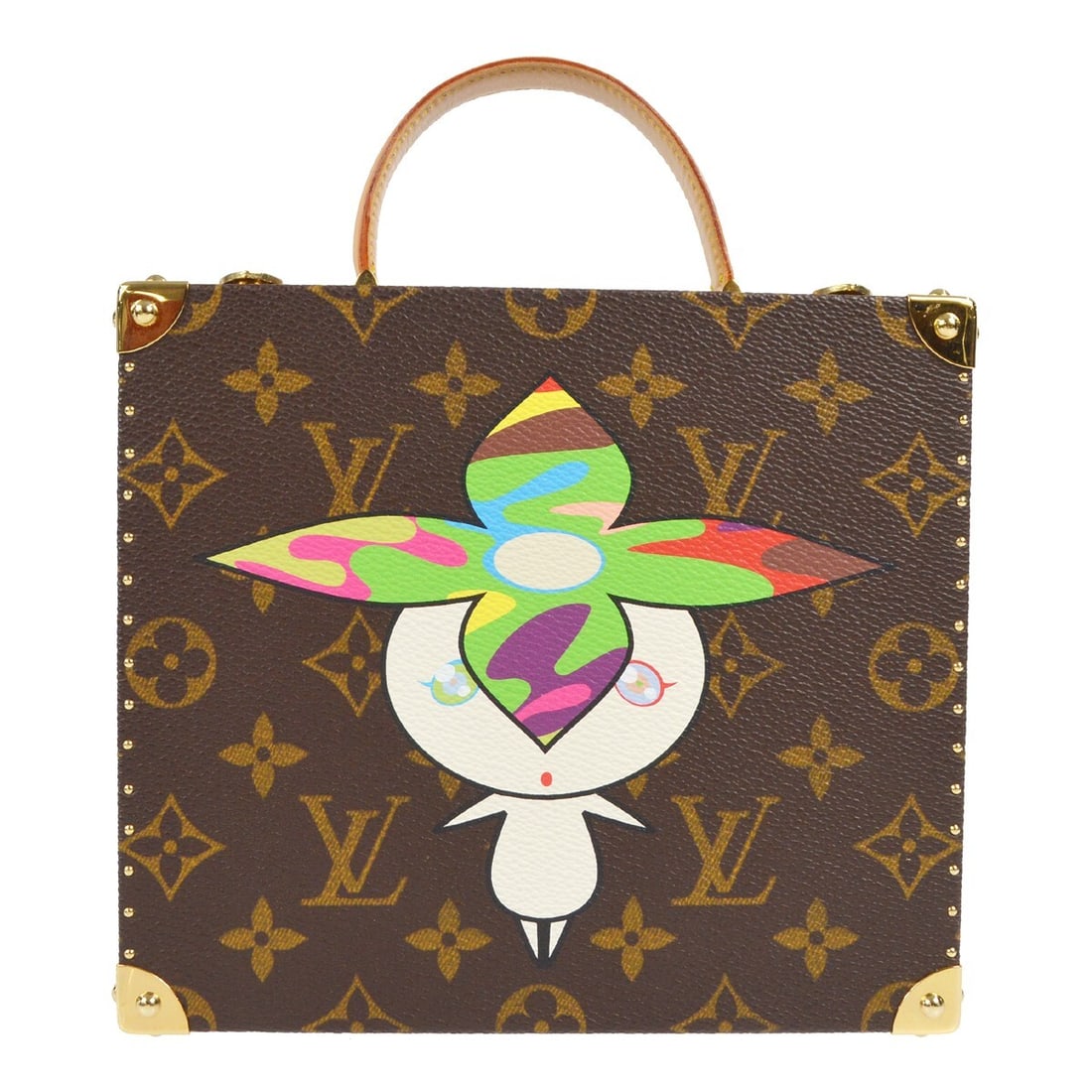 Louis Vuitton Takashi Murakami Flower Hat jewelry case bag M92475 (1 of 7)