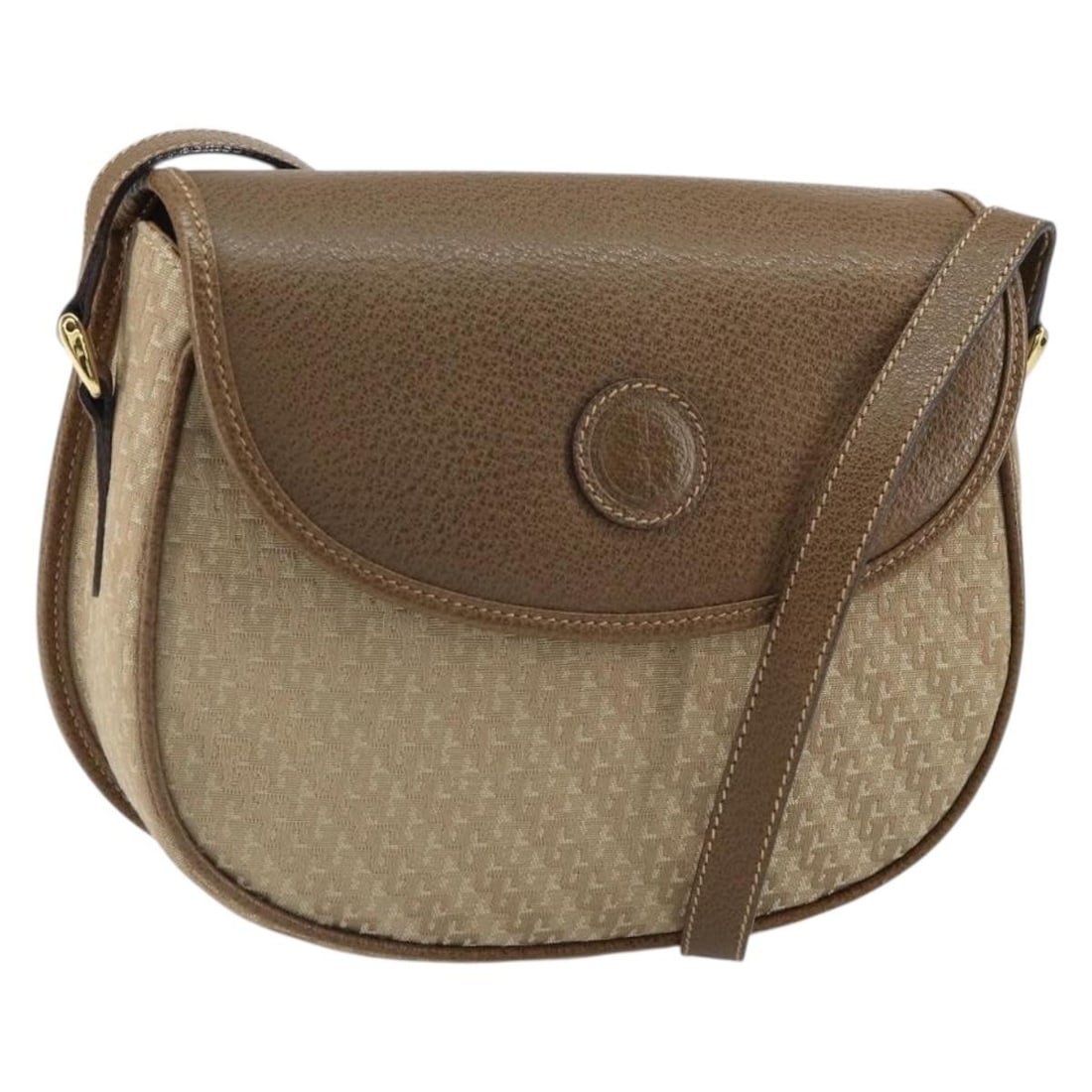 Gucci Beige Nylon Shoulder Bag with Leather Trim Gold Tone 007 754 0074: Gucci Beige Nylon Shoulder Bag with Leather Trim Gold Tone 007 754 0074 GUCCI shoulder bag in beige and gold, crafted from nylon with leather details. It features a shoulder strap and is made in Italy