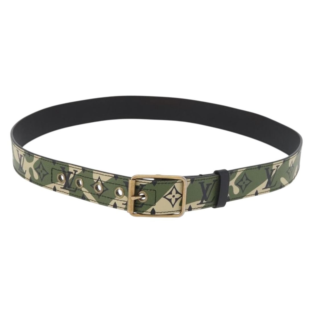 Louis Vuitton Ceinture Monogram Canvas Belt Green 39.4in France (1 of 18)