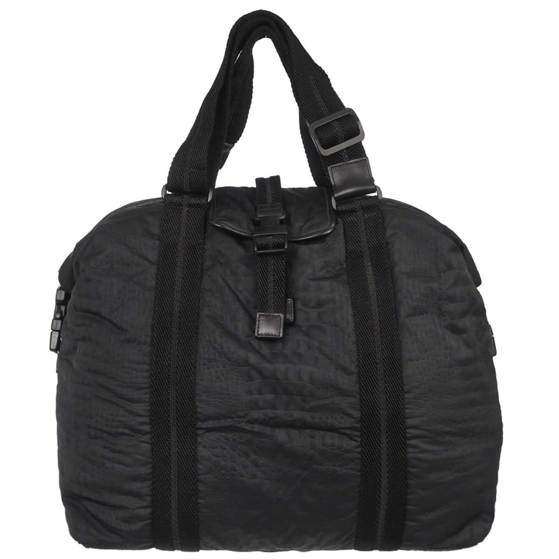 CHANEL Sport Line Large Black Nylon Duffle Bag: CHANEL Sport Line Large Black Nylon Duffle Bag Chanel Sport Line duffle handbag in black nylon with a zip closure and logo accents. Designed in a large size with an inner zip pocket and nylon lining. 