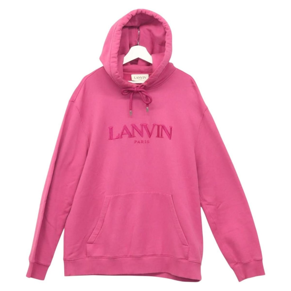 LANVIN Pink Cotton Pullover Hoodie Long Sleeve (1 of 12)