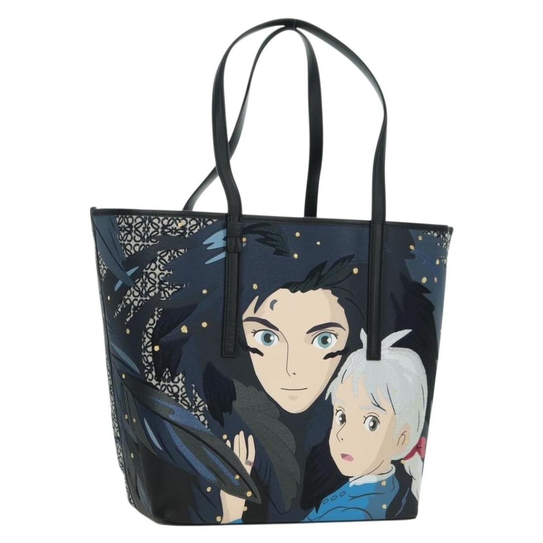 LOEWE Ghibli Howl Sophie black canvas tote with dust bag (1 of 18)