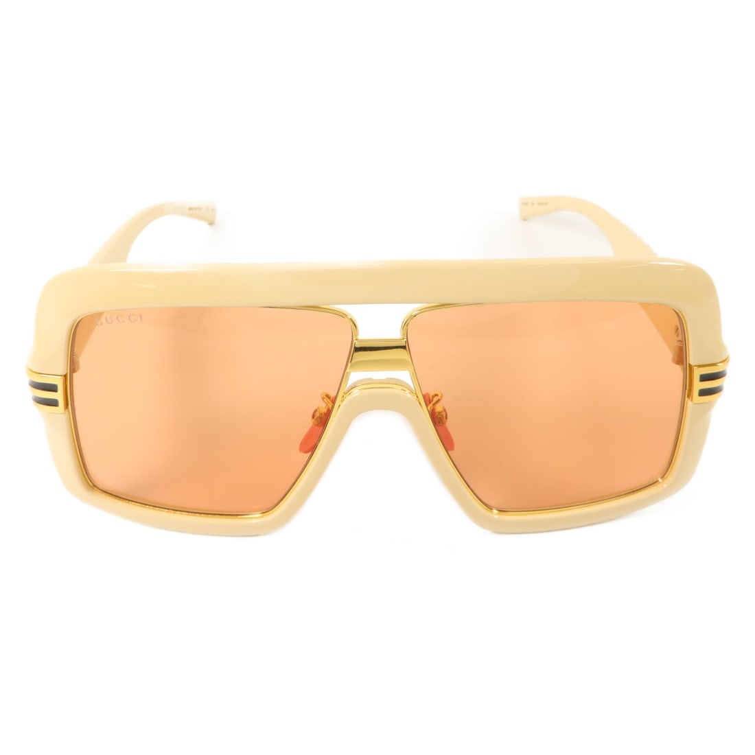 GUCCI GG0900S Beige Gold PVC Unisex Sunglasses: GUCCI GG0900S Beige Gold PVC Unisex Sunglasses GUCCI GG0900S sunglasses in beige and gold PVC, designed as a unisex regular-size style. Made in Italy, this pair features a beige frame color and comes 