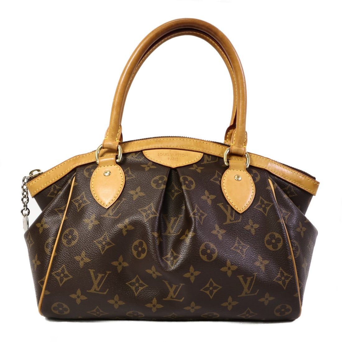 Louis Vuitton Tivoli PM Monogram Shoulder Bag M40143 Brown: Louis Vuitton Tivoli PM Monogram Shoulder Bag M40143 Brown Louis Vuitton Tivoli PM shoulder handbag in brown monogram and PVC coated canvas. The bag is identified by model number M40143 and includes a