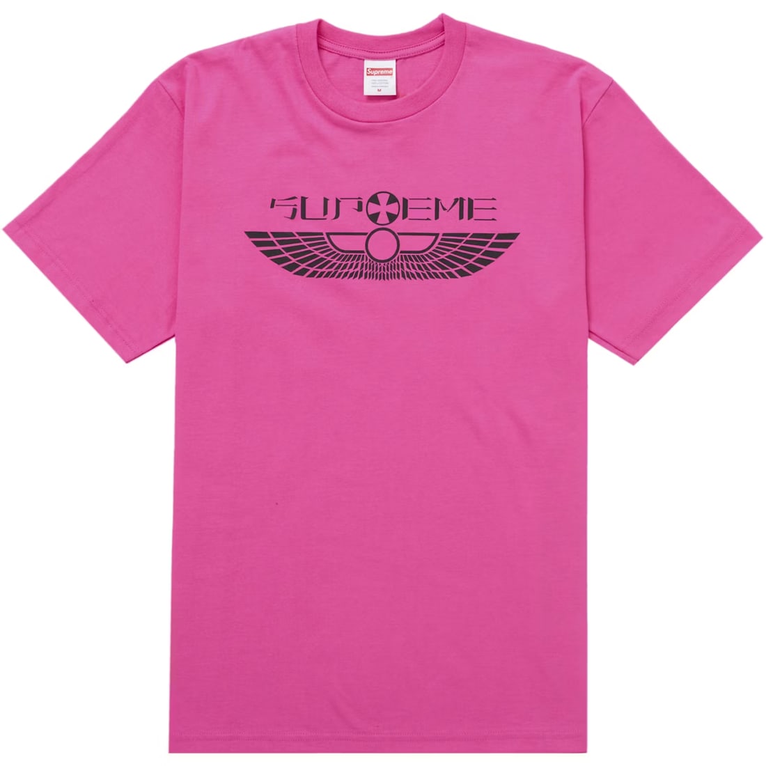 Supreme Fuchsia Wings T Shirt Large: Supreme Fuchsia Wings T Shirt Large This Supreme Wings Fuchsia Tee is presented in un-used, unworn condition. It features a bold fuchsia color and classic Supreme styling, offered in a large size. Spe