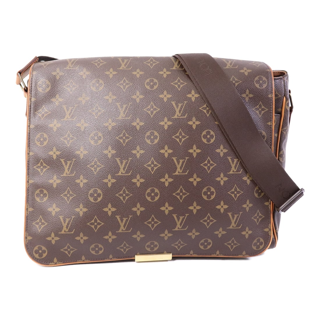 Louis Vuitton Abbesses M45257 Monogram Shoulder Bag Brown: Louis Vuitton Abbesses M45257 Monogram Shoulder Bag Brown Louis Vuitton Abbesses shoulder bag, model M45257, in brown Monogram x PVC coated canvas with gold-tone hardware. It features a flap closure, 