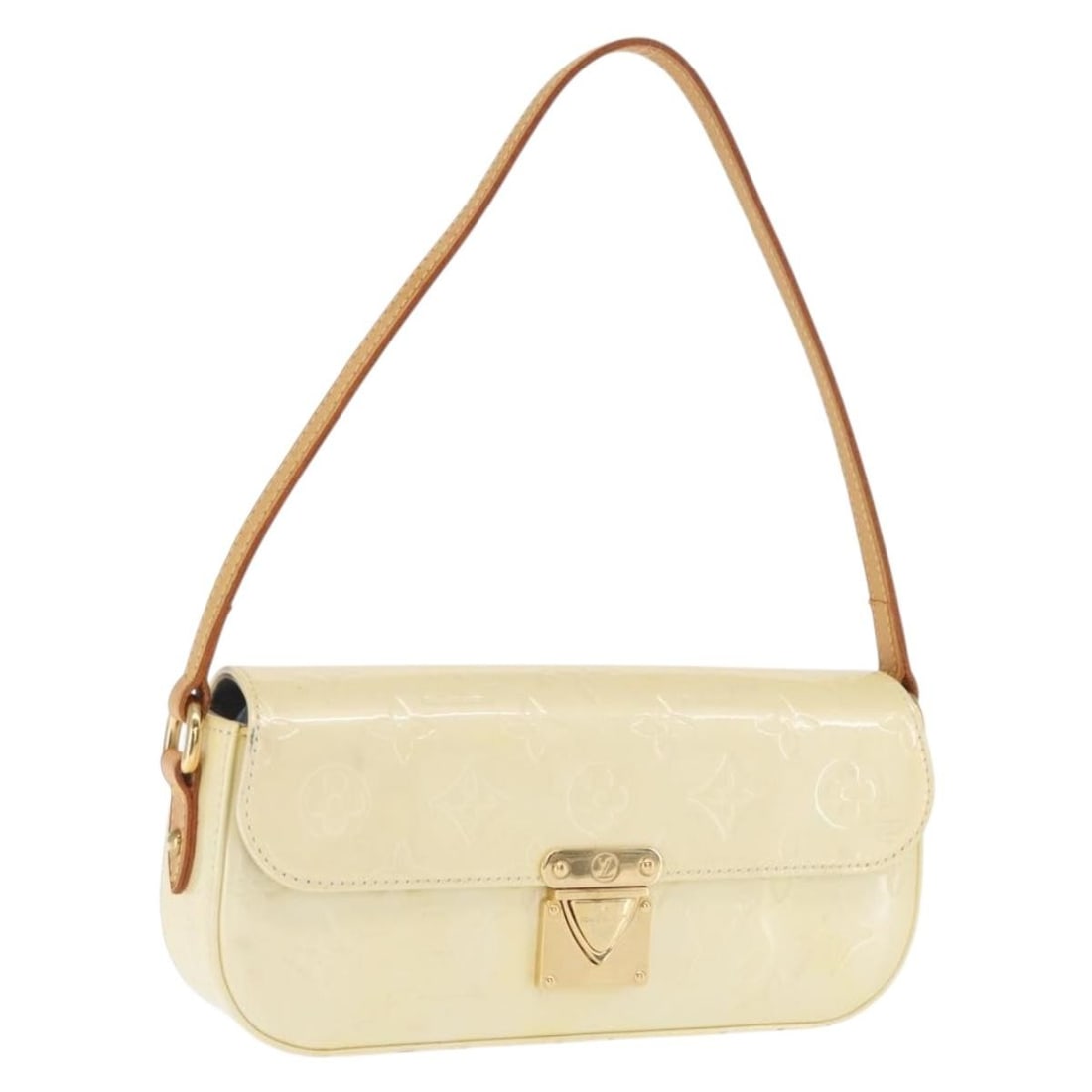 Louis Vuitton M91507 Malibu Street Shoulder Bag Perle Vernis: Louis Vuitton M91507 Malibu Street Shoulder Bag Perle Vernis Louis Vuitton Monogram Vernis Malibu Street shoulder bag in Perle patent leather. Made in France, this women's bag is offered without the o