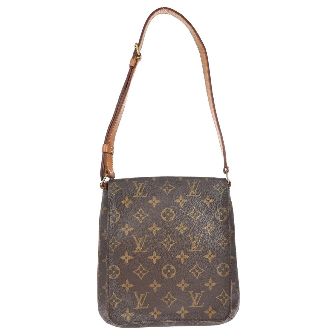 Louis Vuitton Musette Salsa Shoulder Bag Monogram Canvas Brown: Louis Vuitton Musette Salsa Shoulder Bag Monogram Canvas Brown Louis Vuitton Musette Salsa in brown monogram canvas. This shoulder bag is presented in fair condition with visible wear, including scuff