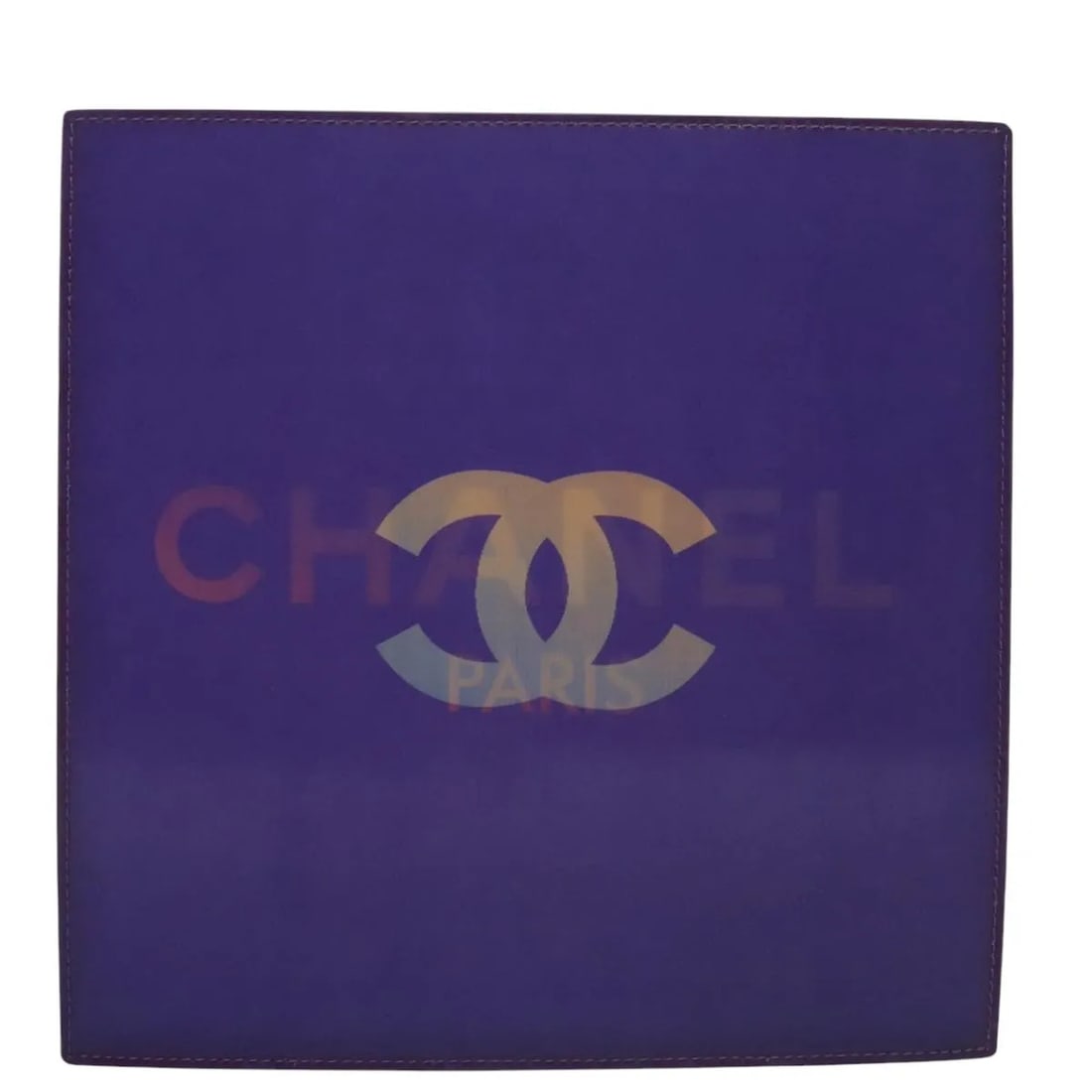 Chanel Vintage Holographic Chain Tote Bag Purple Plastic (1 of 18)