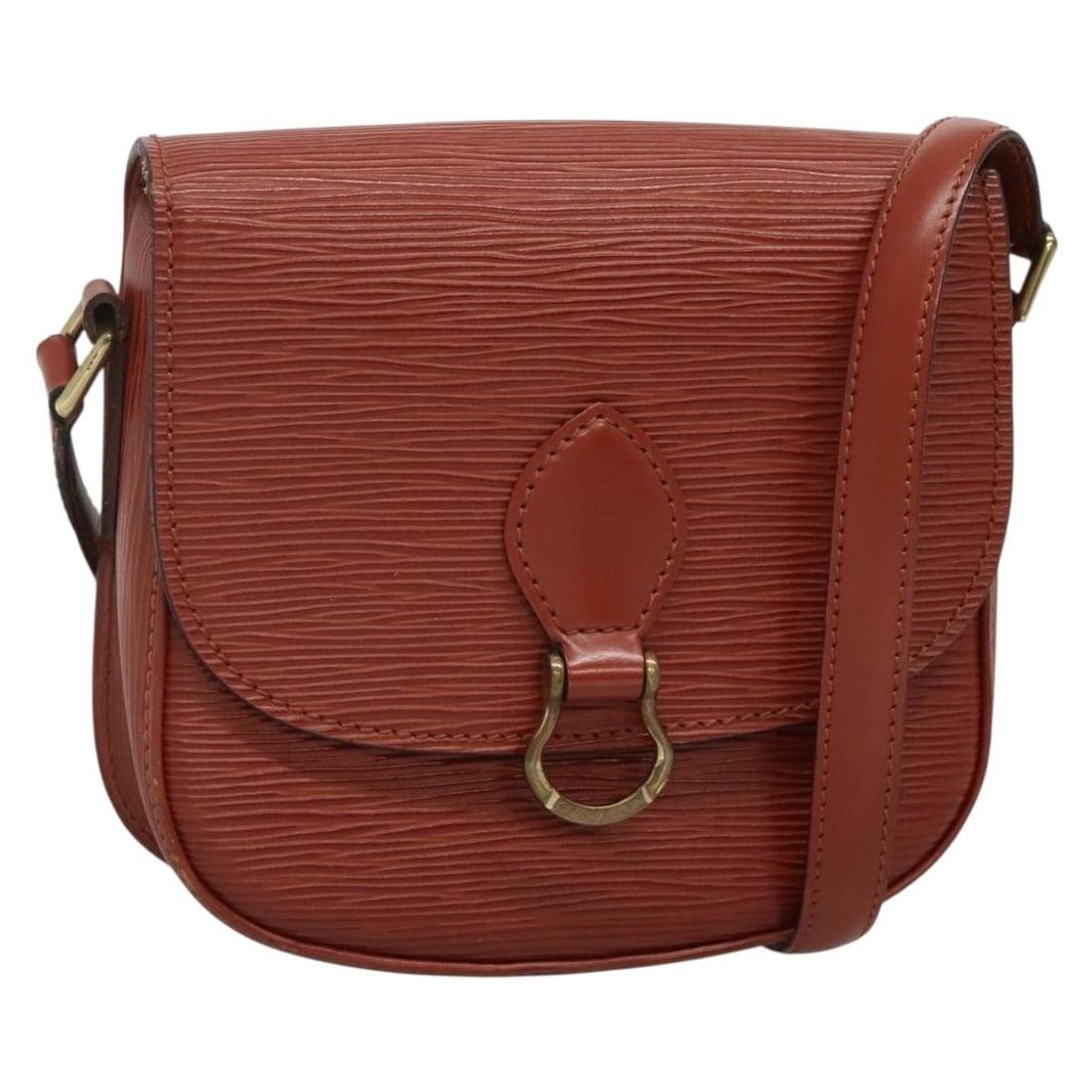 Brown Epi Leather Shoulder Bag Louis Vuitton Saint Cloud PM M52213: Brown Epi Leather Shoulder Bag Louis Vuitton Saint Cloud PM M52213 Louis Vuitton Epi Saint Cloud PM shoulder bag in brown Epi leather, made in France. This women's shoulder bag comes with a dust bag a