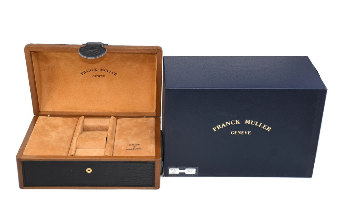 Authentic Franck Muller Presentation Box for Single Watch 10x7x6 Inches: Authentic Franck Muller Presentation Box for Single Watch 10x7x6 Inches Presenting a stylish Franck Muller Presentation Box designed to elegantly hold a single watch. This authentic box is a must-have