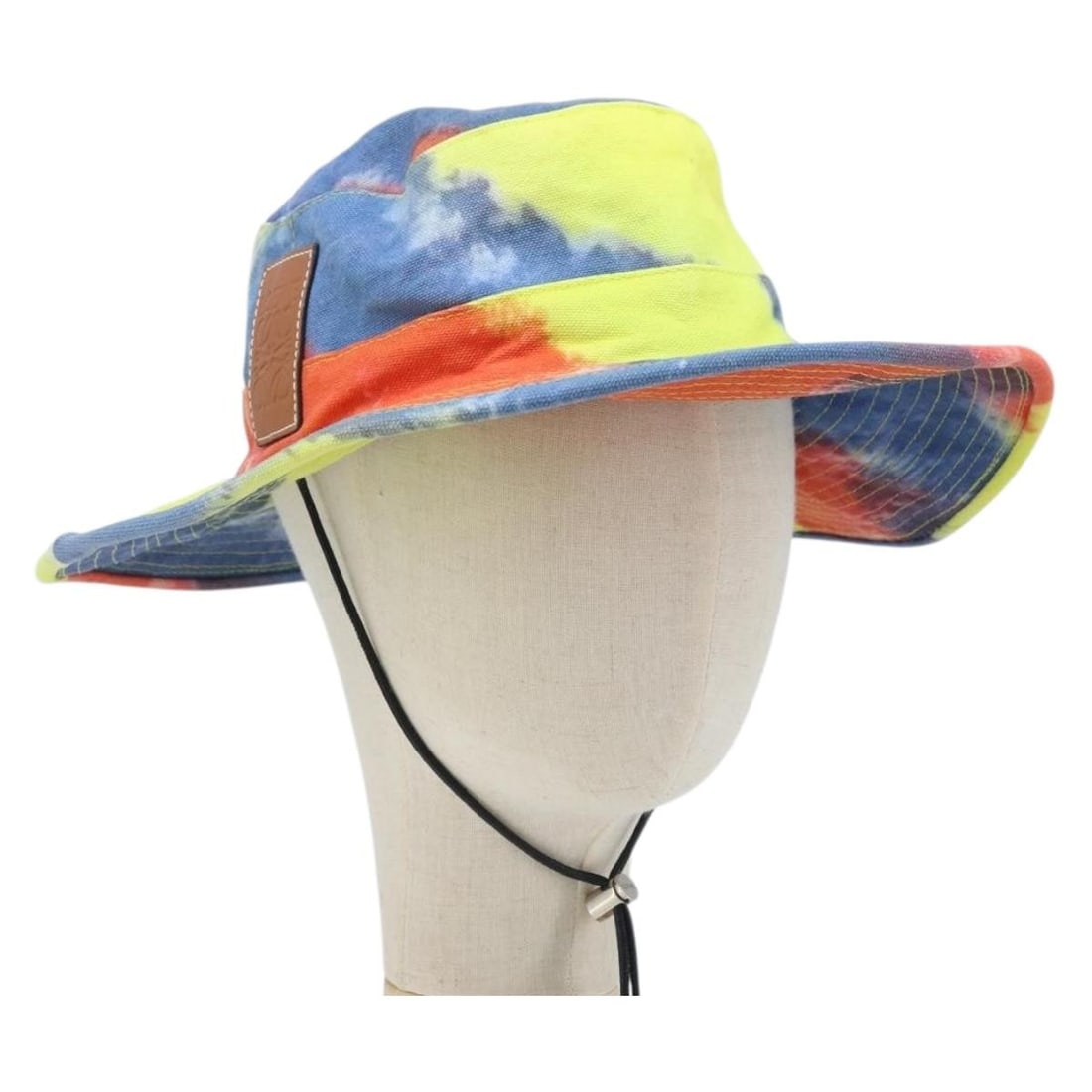 LOEWE Multicolor Cotton Hat 57cm: LOEWE Multicolor Cotton Hat 57cm A LOEWE cotton hat in multicolor. The hat has a head circumference of approximately 57 cm (22.4 inches). Condition is AB, described as very good, with slight rubbing o