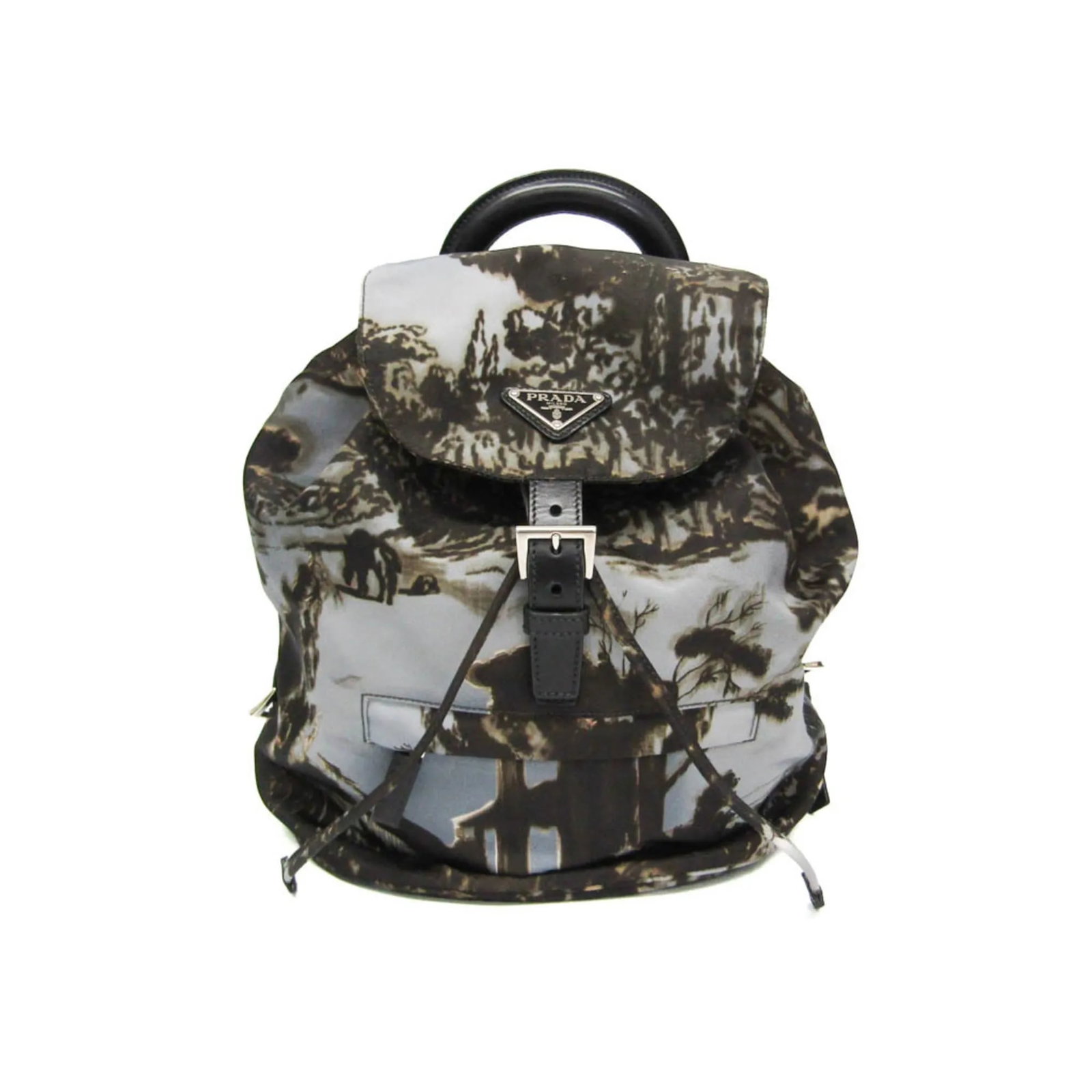 Prada Camouflage Nylon Backpack Multicolour Unisex Made in Italy: Prada Camouflage Nylon Backpack Multicolour Unisex Made in Italy This Prada Camouflage Backpack is crafted from durable nylon in a multicolour design, offering a stylish and functional accessory suita