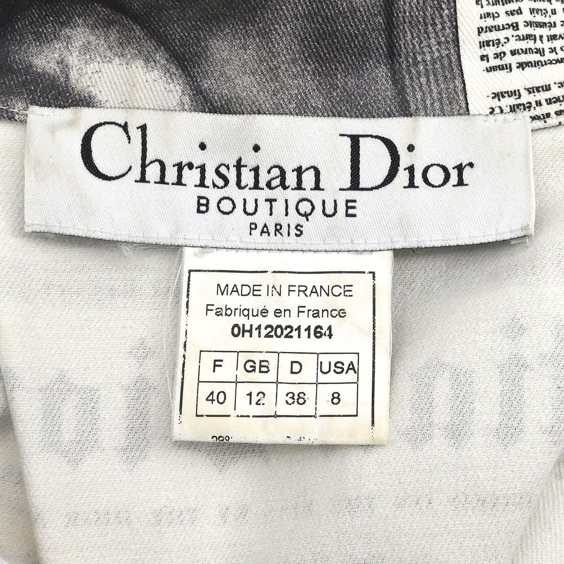 Dior White Mid Length Collared Jacket Size 40 - 9