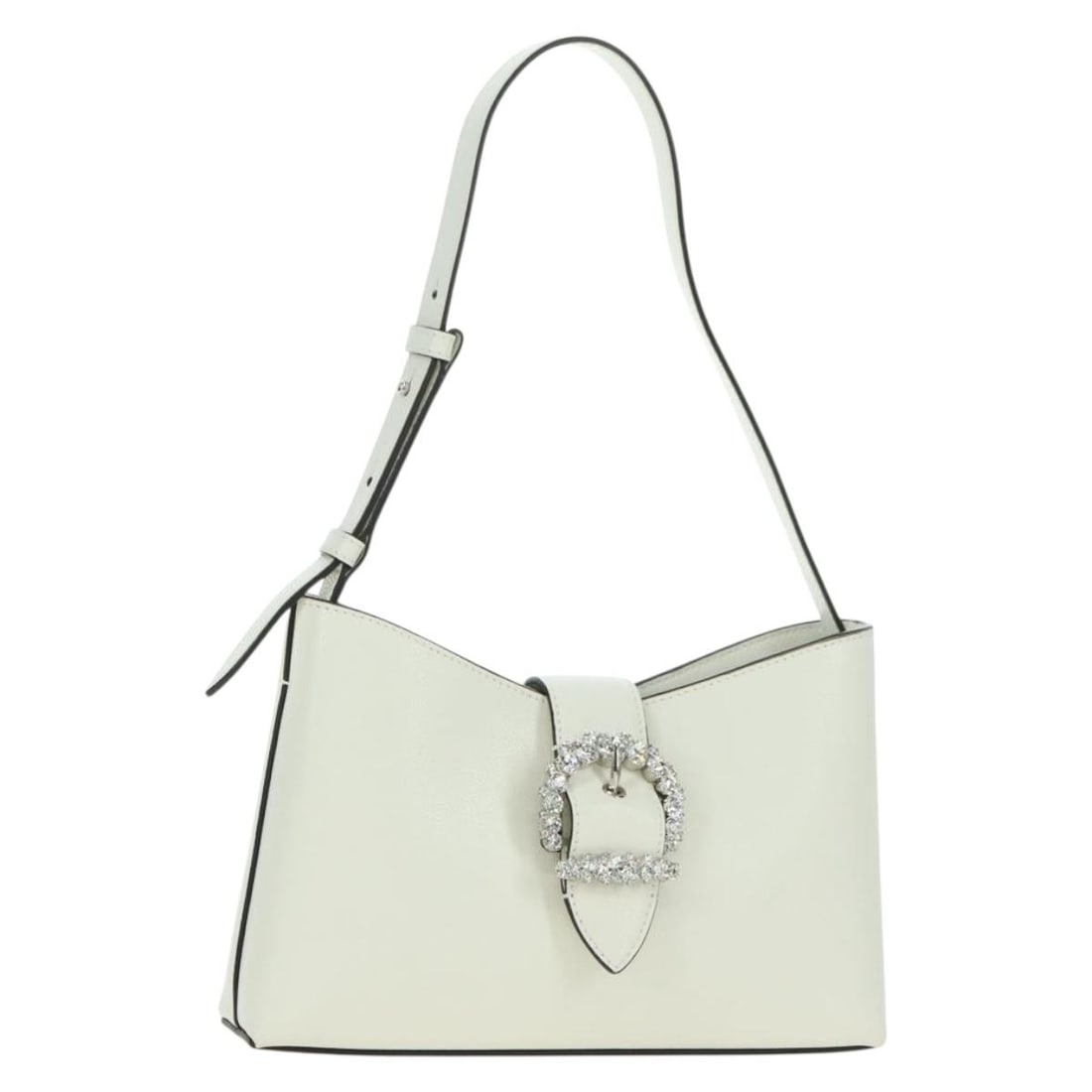 Jimmy Choo Cheri White Silver Leather Shoulder Hobo Bag (1 of 18)