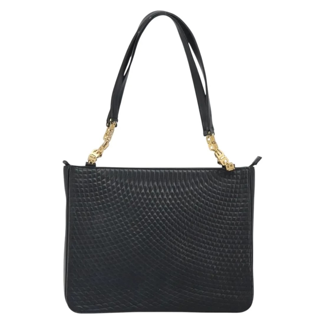 Bally Vintage black quilted leather tote bag: Bally Vintage black quilted leather tote bag This Bally vintage tote bag features a classic quilted leather design in black, crafted for women. Made in Italy, it offers ample space and timeless style.