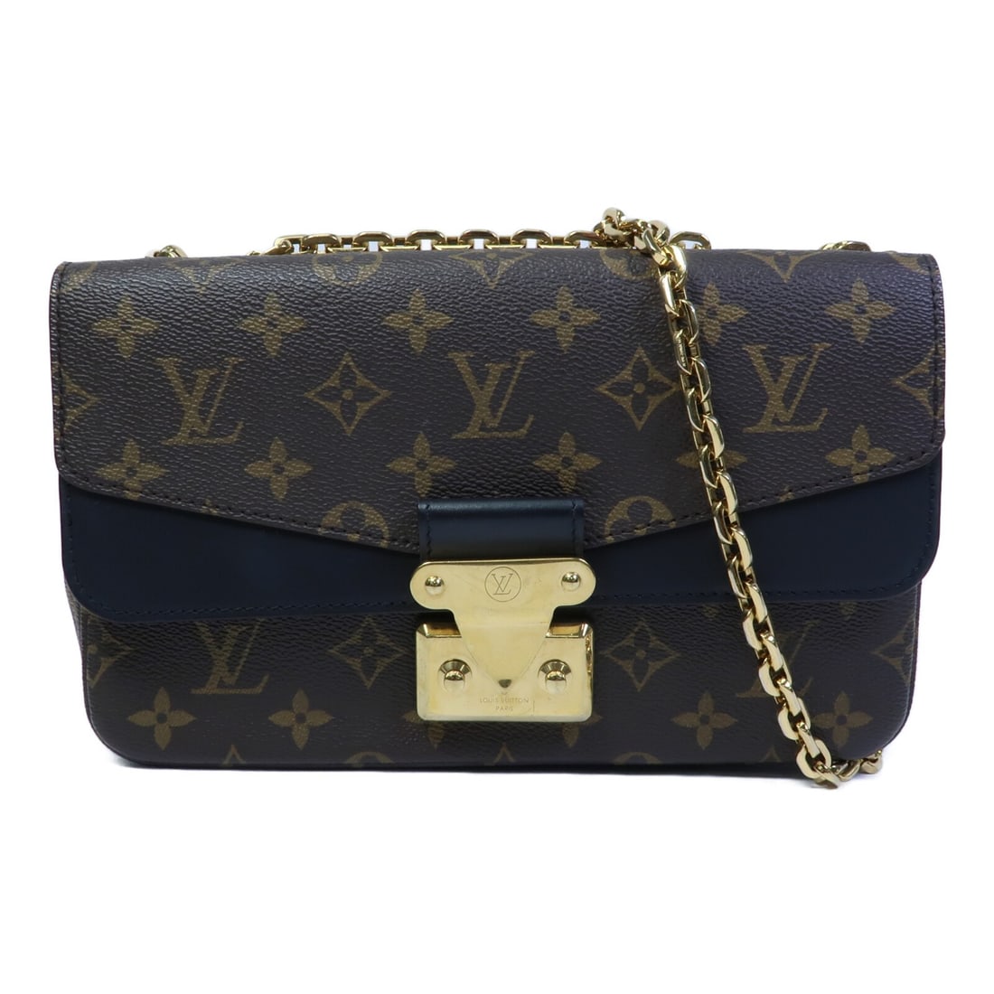 Louis Vuitton Marceau M46126 Monogram Shoulder Bag Brown Black: Louis Vuitton Marceau M46126 Monogram Shoulder Bag Brown Black Louis Vuitton Marceau shoulder bag in Brown/Black, model M46126, with the LV GHW design. It is made from PVC coated canvas with a Monogra