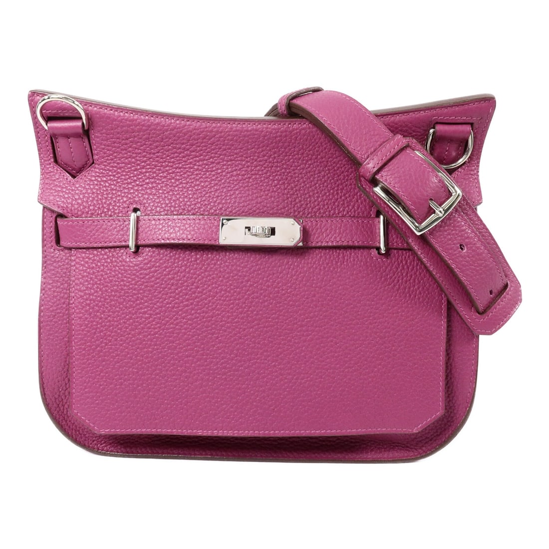 Hermes Jypsiere 28 Clemence Shoulder Bag in Tosca PHW: Hermes Jypsiere 28 Clemence Shoulder Bag in Tosca PHW A Hermes Jypsiere 28 shoulder bag in Clemence leather, presented in Tosca x PinkxTosca. It features a turn lock closure, an interior layout with t