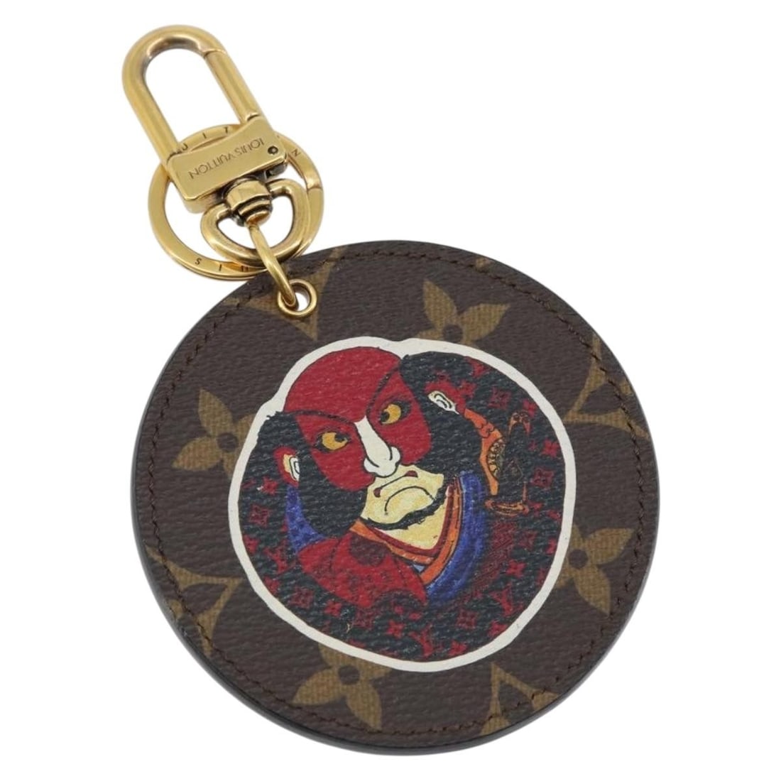 Louis Vuitton MP1949 Porte Cles Illustre Monogram Canvas Charm: Louis Vuitton MP1949 Porte Cles Illustre Monogram Canvas Charm A Louis Vuitton Monogram Porte Cles Illustre charm in Metal and Monogram Canvas. It measures approximately 8 cm wide by 13 cm high (about