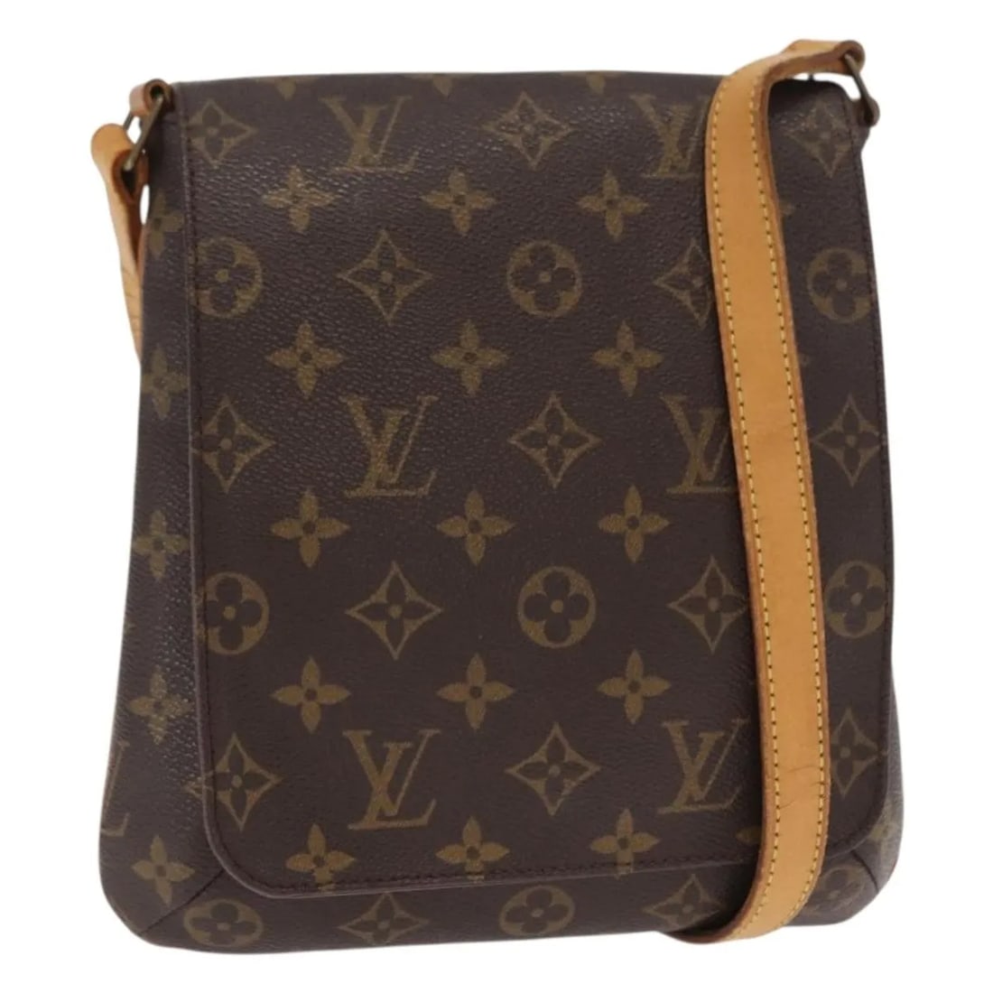 Louis Vuitton Monogram Musette Salsa Canvas Shoulder Bag: Louis Vuitton Monogram Musette Salsa Canvas Shoulder Bag The Louis Vuitton Musette Salsa Handbag features the iconic monogram canvas in brown, designed for women. This pre-owned bag displays signs of 