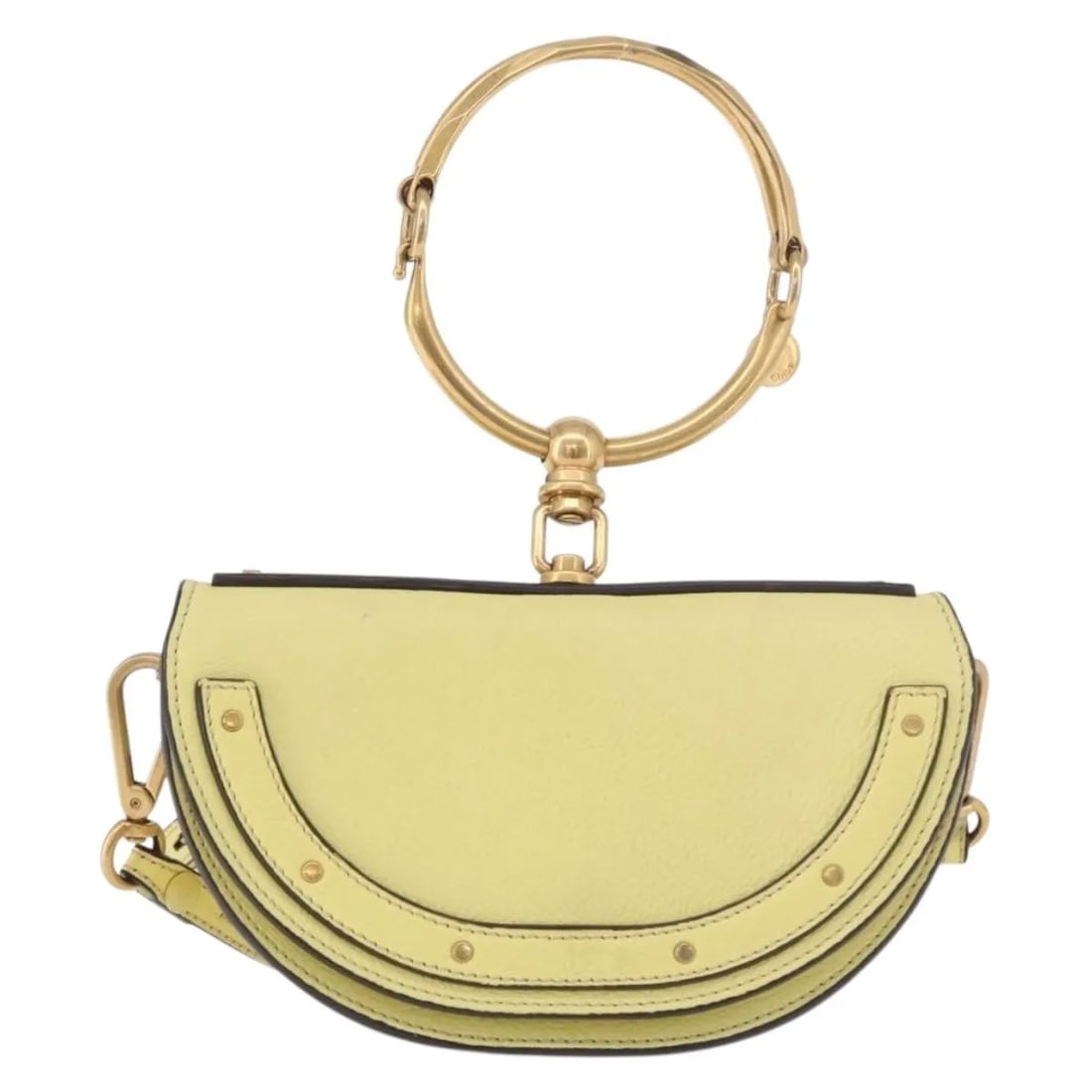 Chloe Nile yellow leather handbag 20cm x 12cm x 6cm: Chloe Nile yellow leather handbag 20cm x 12cm x 6cm Chloe Nile leather bag in yellow, made in Italy. It is described as a female model with very good condition, showing light marks and wear, along wit