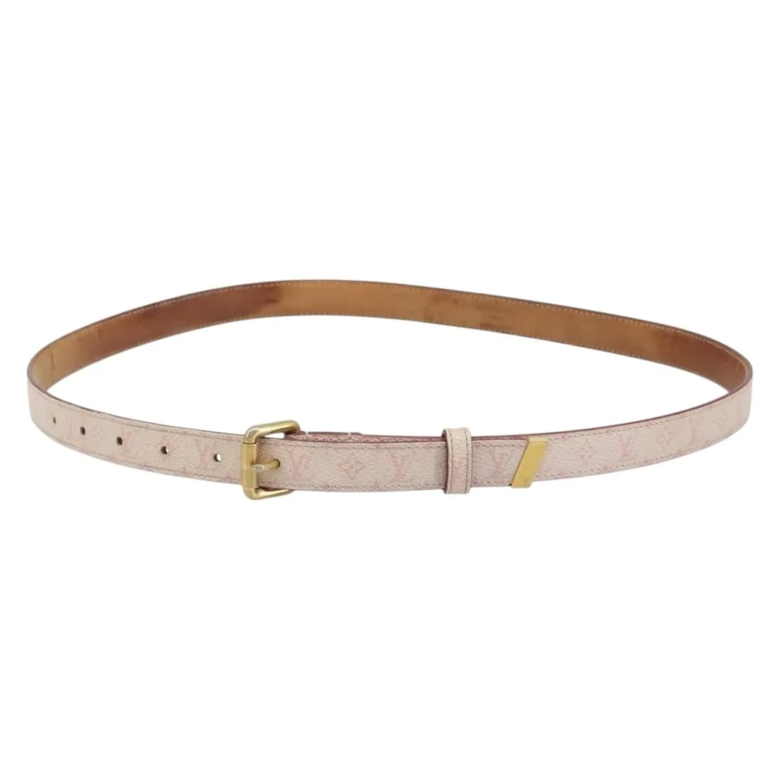 Signature Chain Belt in Pink Monogram Canvas by Louis Vuitton: Signature Chain Belt in Pink Monogram Canvas by Louis Vuitton This Louis Vuitton Signature Chain Belt features a Monogram Eclipse canvas in pink, designed for women. The belt includes metal fittings a