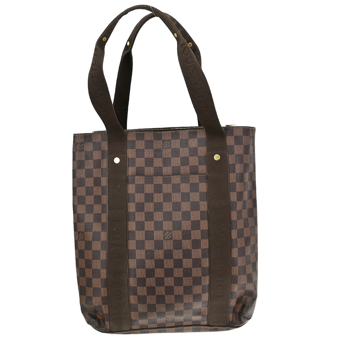 Louis Vuitton Cabas Beaubourg Brown Damier Canvas Tote N52006: Louis Vuitton Cabas Beaubourg Brown Damier Canvas Tote N52006 Louis Vuitton Damier Cabas Beaubourg tote bag in brown Damier canvas and leather, made in France. This large women's tote features double 