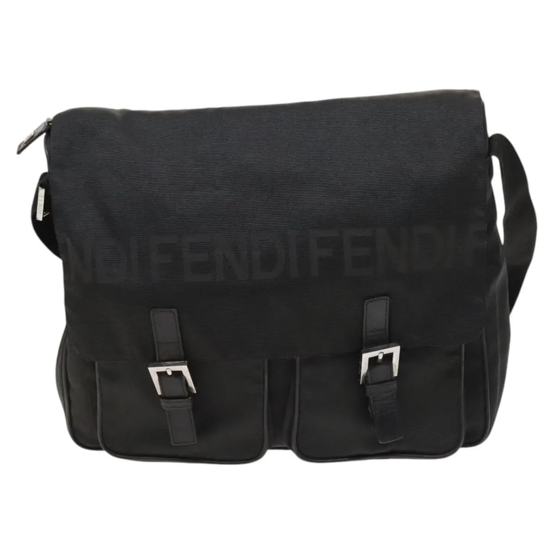 Fendi Vintage Black Nylon Bag Made in Italy: Fendi Vintage Black Nylon Bag Made in Italy Vintage Fendi unisex bag in black nylon, made in Italy. It has a good vintage condition with honest wear, including shape distortion, light wear and marks, 