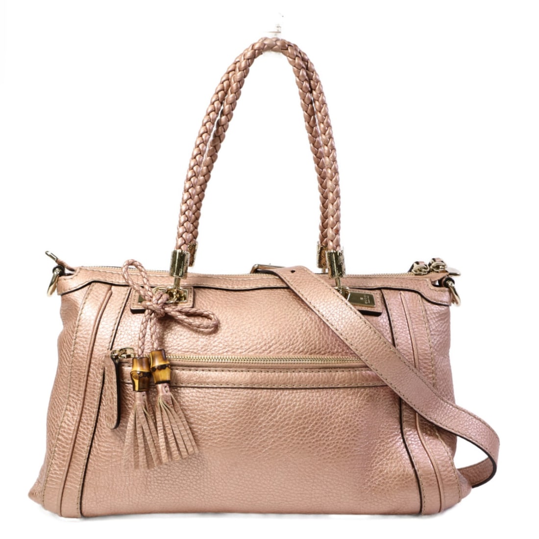 Gucci 282300 GG Calfskin 2 Way Shoulder Bag Pink: Gucci 282300 GG Calfskin 2 Way Shoulder Bag Pink A Gucci 2 Way Shoulder Bag in pink calfskin leather with GG hardware. Model 282300, this bag features a handle and shoulder strap for versatile carry o