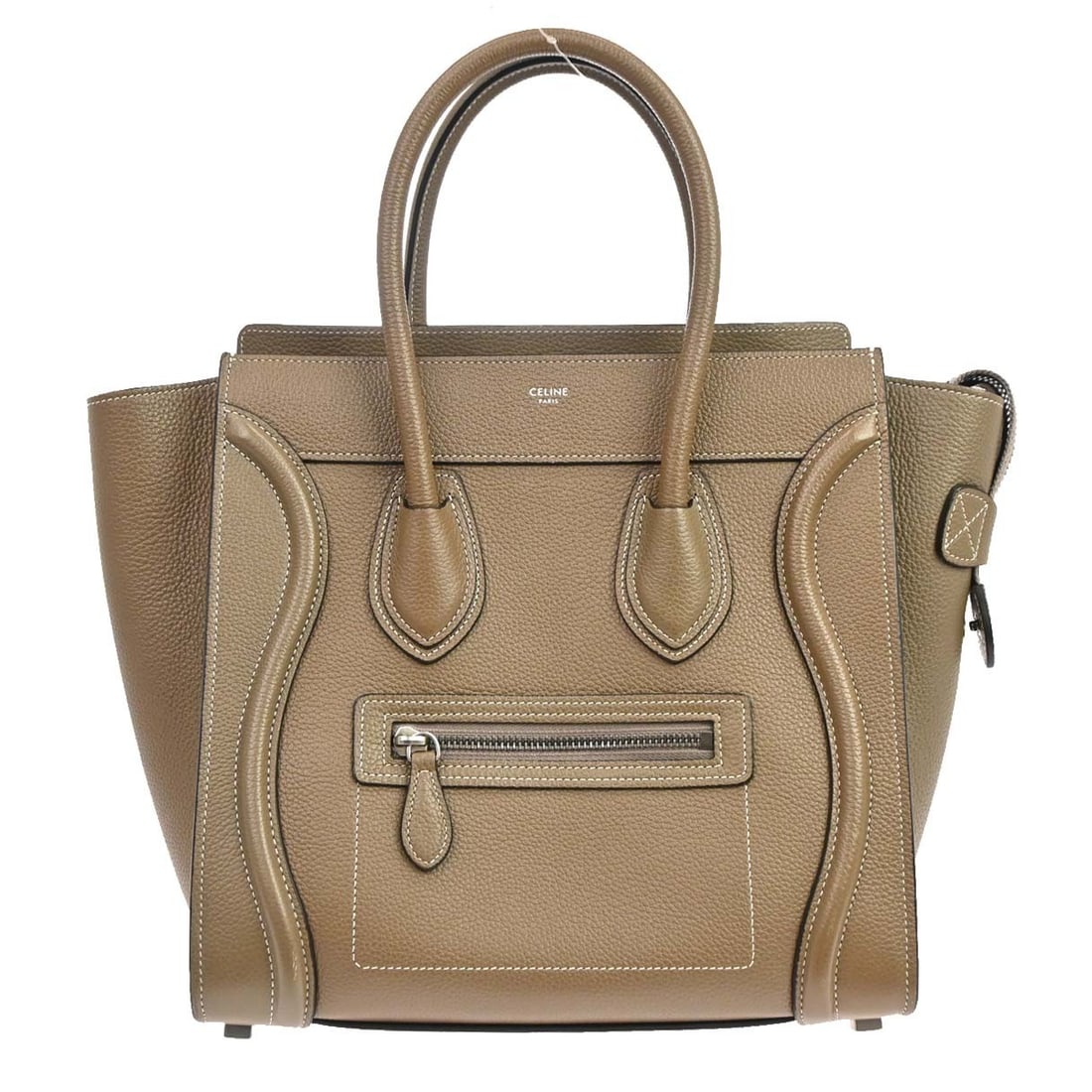 CELINE Luggage Micro Brown Leather Top Handle Bag (1 of 14)