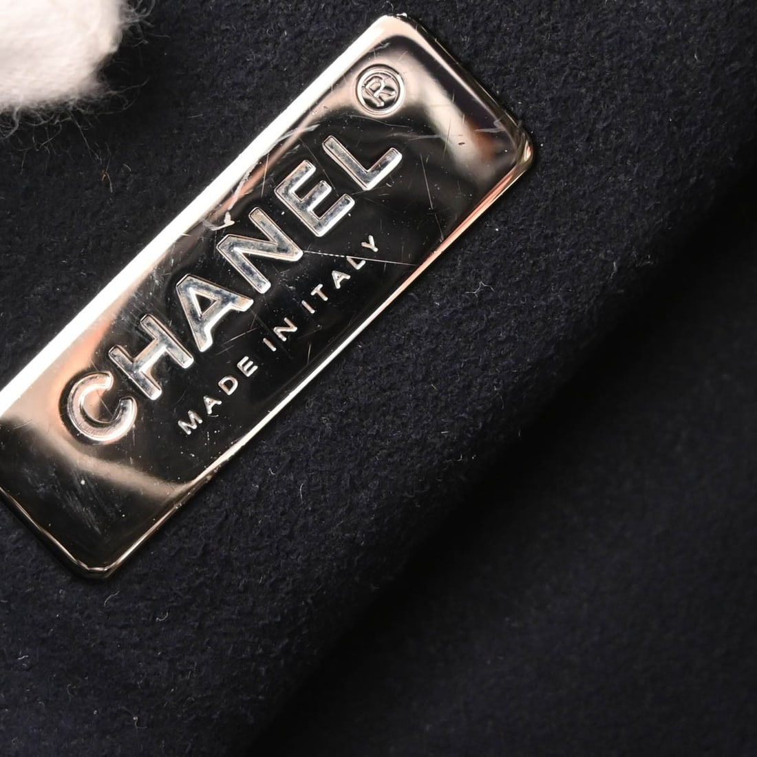 CHANEL Embossed Silver Leather Drawstring Backpack - 9