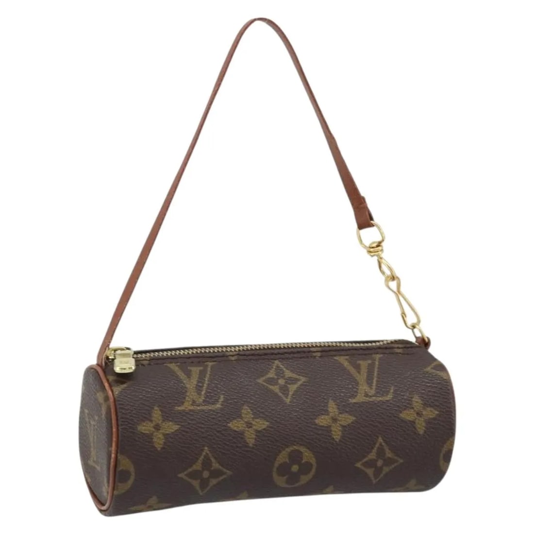 Louis Vuitton Papillon Pochette Brown Monogram Canvas Bag: Louis Vuitton Papillon Pochette Brown Monogram Canvas Bag Louis Vuitton Papillon Pochette in brown monogram canvas, made in France. This female model measures 15.5 cm x 6 cm x 6 cm and is presented in