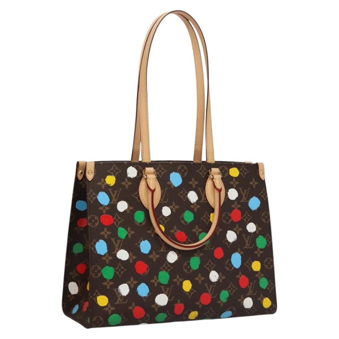 Louis Vuitton M46379 On the Go MM Monogram Canvas Tote Bag: Louis Vuitton M46379 On the Go MM Monogram Canvas Tote Bag Louis Vuitton On the Go MM tote bag in Monogram Canvas with a Monogram colorway. It comes with a dust bag and item box, and was made in Franc