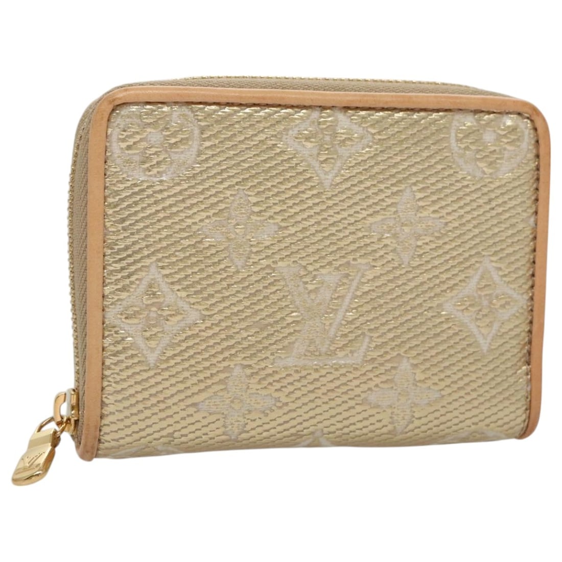 Louis Vuitton M82483 Zippy Coin Purse Monogram Canvas Gold: Louis Vuitton M82483 Zippy Coin Purse Monogram Canvas Gold Louis Vuitton Zippy Coin Purse in gold Monogram Canvas with a laminated jacquard finish. This coin purse is made in France and comes with a d