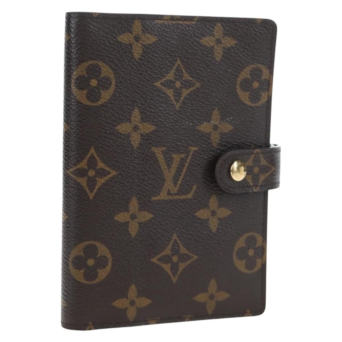 Louis Vuitton R20005 Monogram Canvas PM Agenda Cover with Ruler: Louis Vuitton R20005 Monogram Canvas PM Agenda Cover with Ruler Louis Vuitton Monogram Agenda PM day planner cover in Monogram Canvas, made in France. It comes with a ruler accessory and is described 