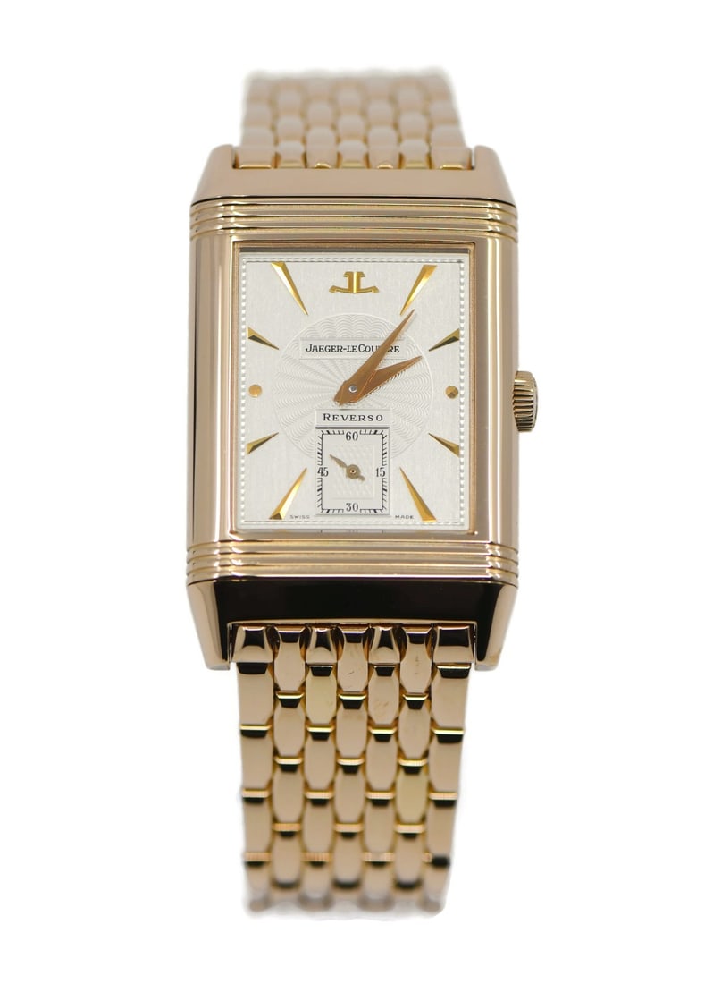 Reverso 270.2.62 18K Rose Gold Manual Wristwatch with Box and Papers: Reverso 270.2.62 18K Rose Gold Manual Wristwatch with Box and Papers This Jaeger-LeCoultre Reverso wristwatch features an 18K rose gold case and band, designed for unisex adults. The watch is powered 
