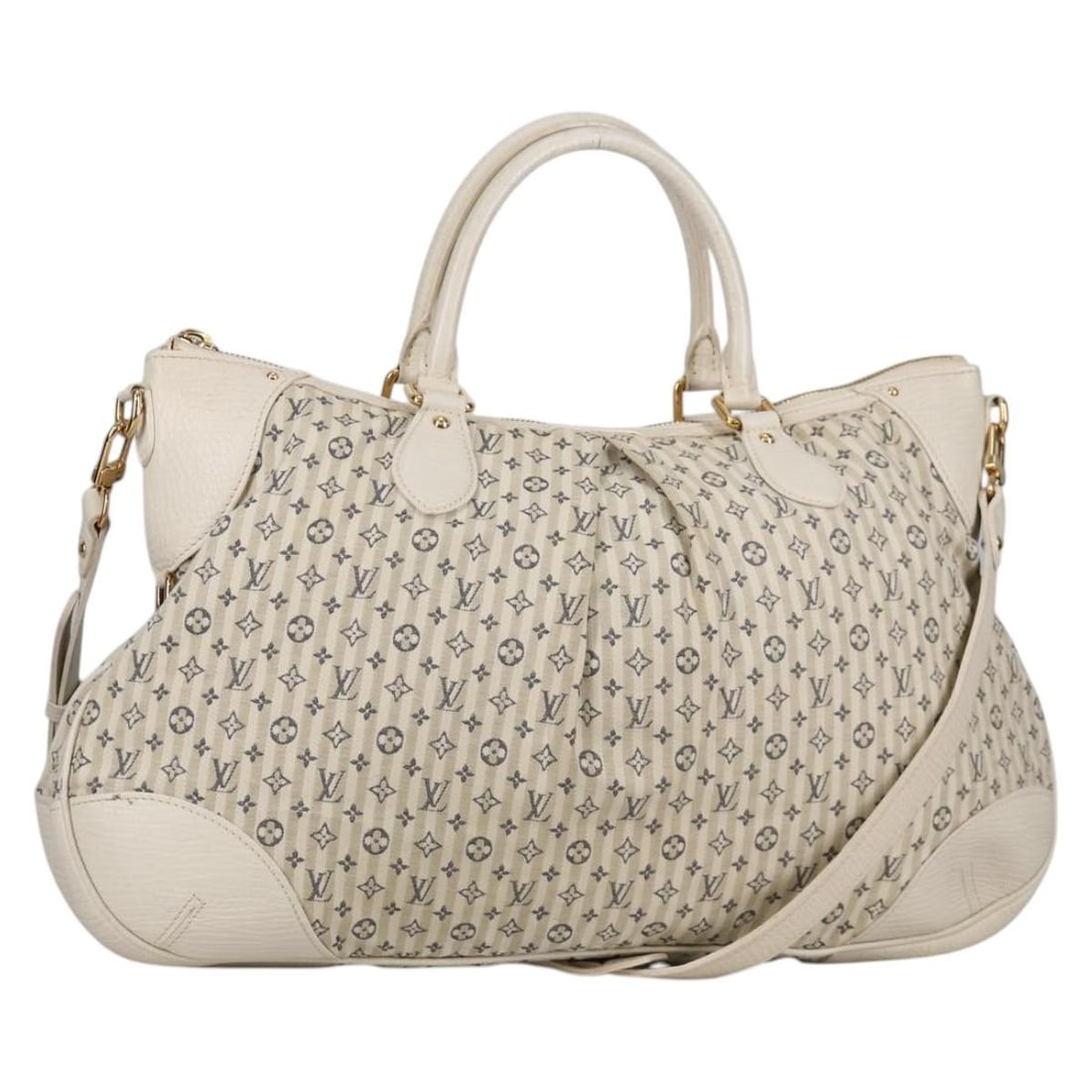 Louis Vuitton Croisette Marina GM 2way Shoulder Bag Monogram Mini Lin Blue: Louis Vuitton Croisette Marina GM 2way Shoulder Bag Monogram Mini Lin Blue A Louis Vuitton Monogram Mini Lin Croisette Marina GM 2-way bag in blue, crafted from Monogram Mini Lin canvas. It is a shoul