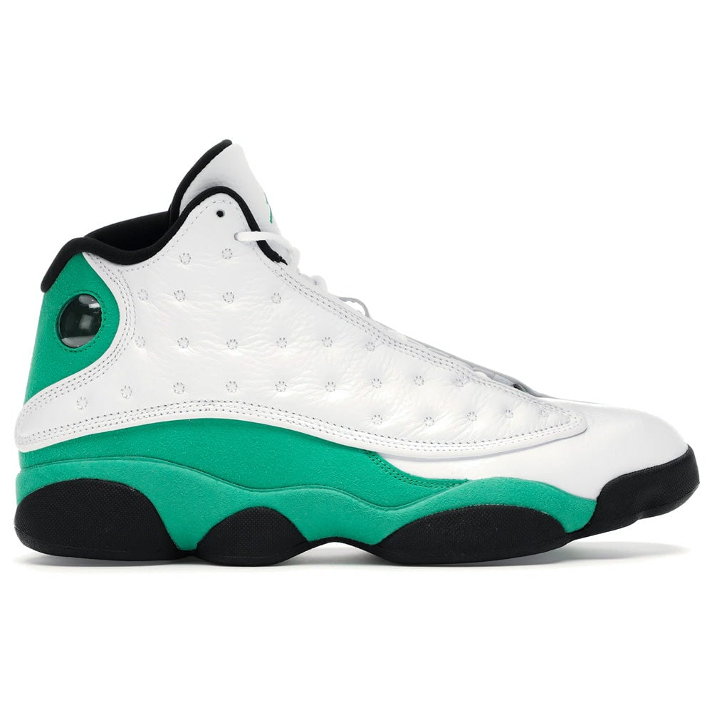 Nike Jordan 13 Retro Lucky Green Sneakers Size 8.5 M 10 W: Nike Jordan 13 Retro Lucky Green Sneakers Size 8.5 M 10 W The Nike Jordan 13 Retro Lucky Green sneakers are authentic and offered in un-used, unworn condition. Featuring a cotton fabric construction a