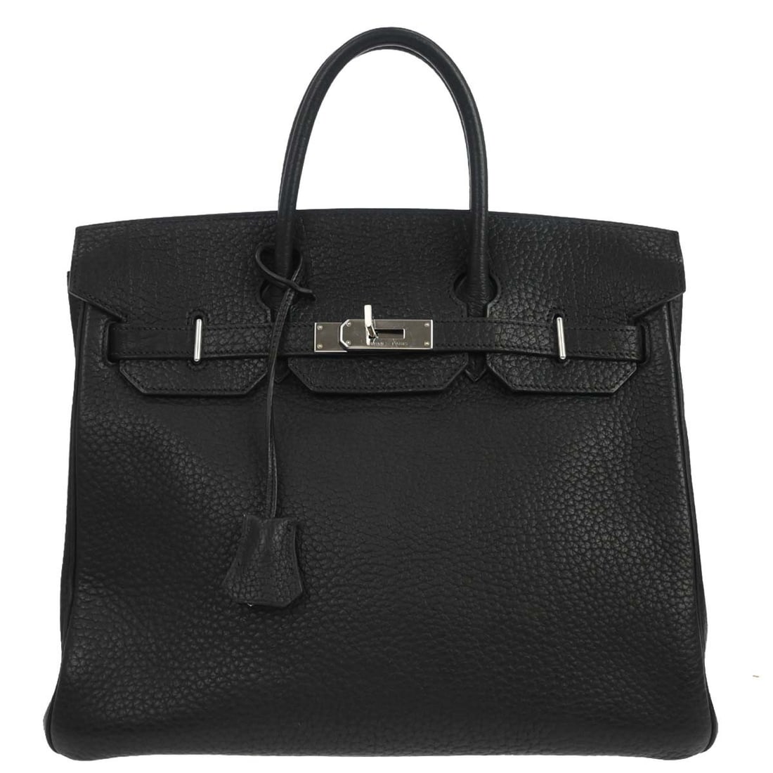 Hermes Haut a Courroies 32 Black Fjord Leather Handbag (1 of 18)