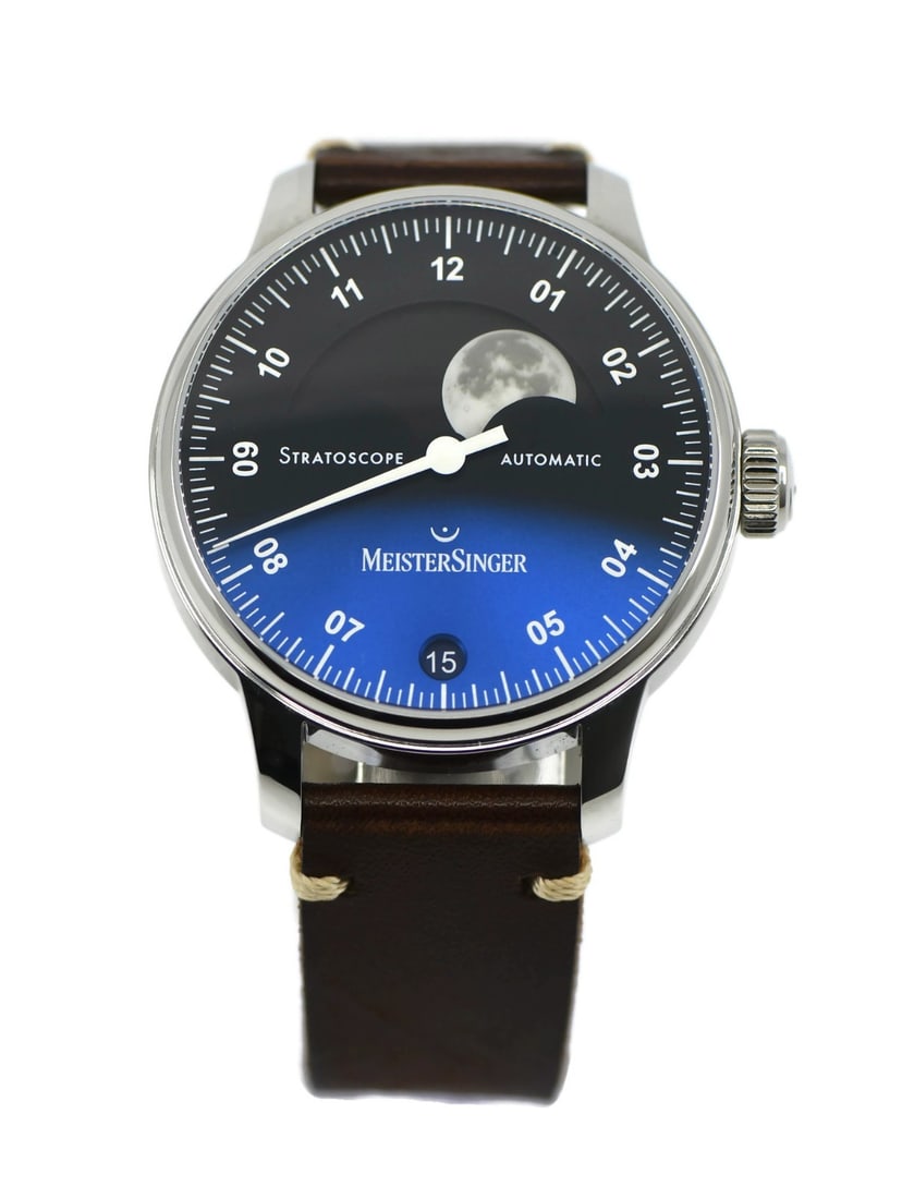 MeisterSinger Stratascope Automatic Stainless Steel Watch ST982 with Box and Papers: MeisterSinger Stratascope Automatic Stainless Steel Watch ST982 with Box and Papers This MeisterSinger Stratascope Stainless Steel Watch (Model: ST982) is a sophisticated timepiece designed for those 